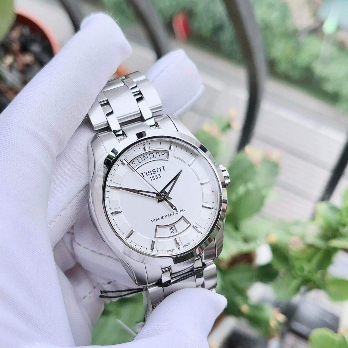 Đồng hồ Tissot Couturier DayDate White - T035.407.11.031.01