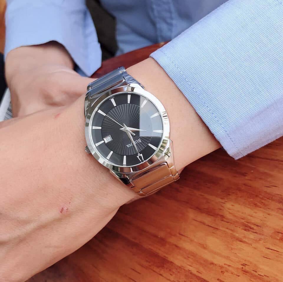 Đồng hồ Bulova Classic Black Dial Stainless Steel Mens 96B149