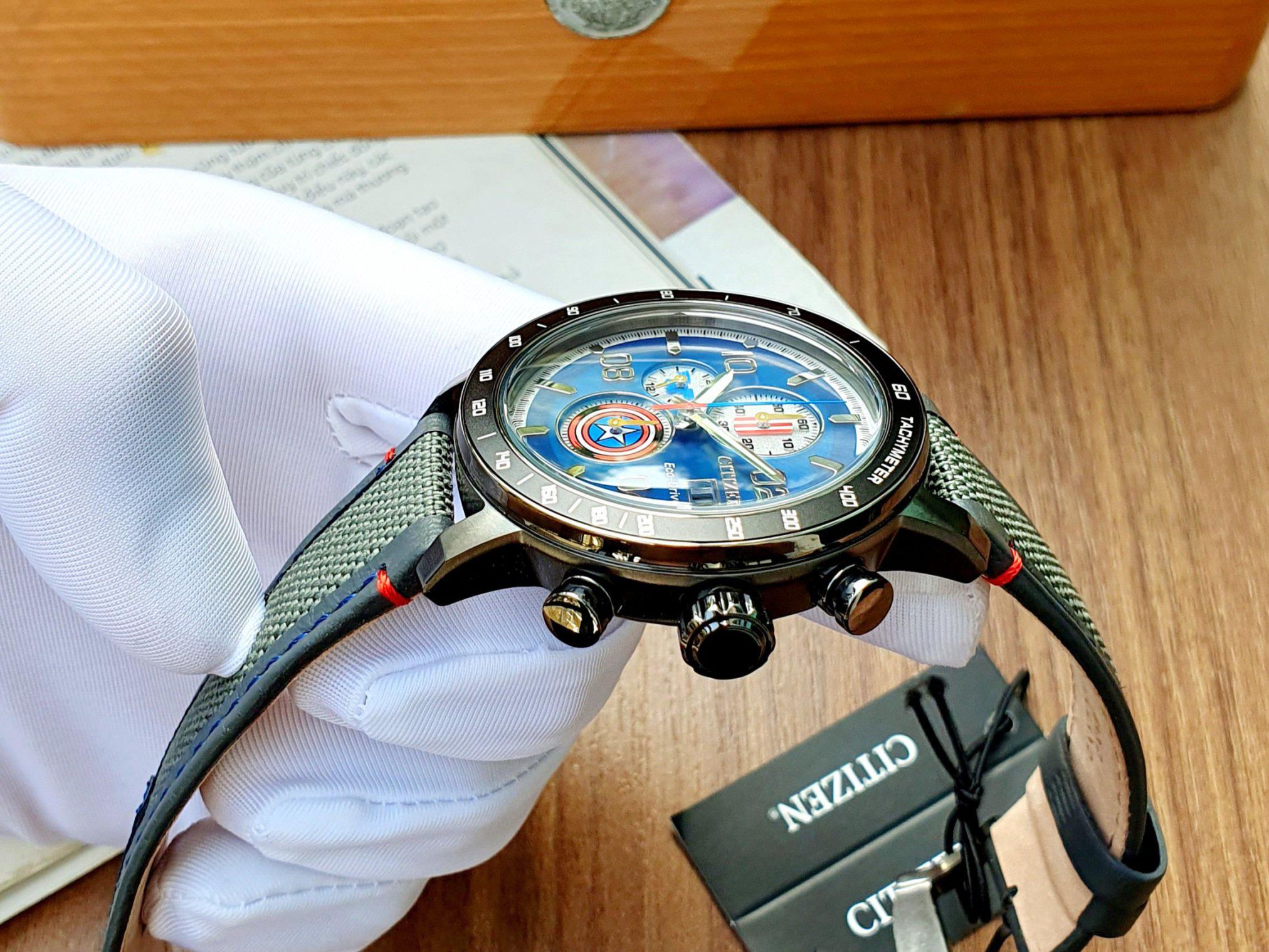Đồng hồ Citizen Eco Drive Captain America CA0767-00W