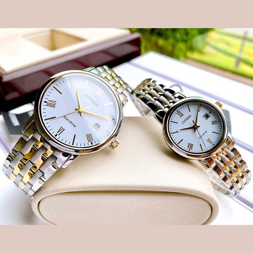Đồng Hồ Cặp Đôi Citizen BM6774-51A và EW1584-58A Chính Hãng
