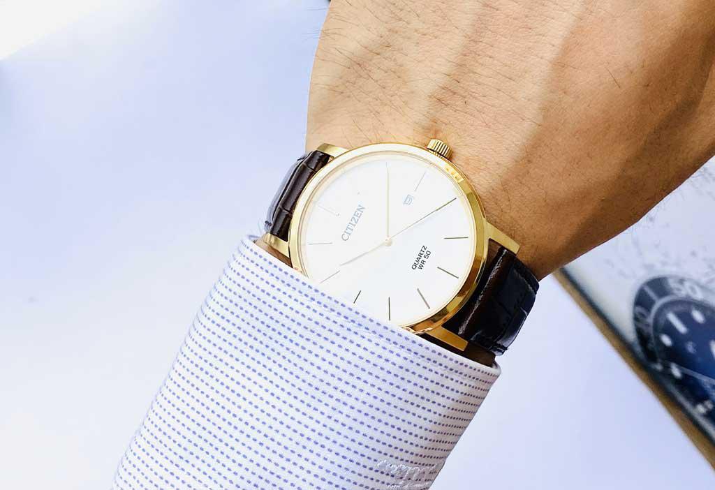 Đồng Hồ Citizen Nam BI5072-01A Dây Da 40mm Chính Hãng