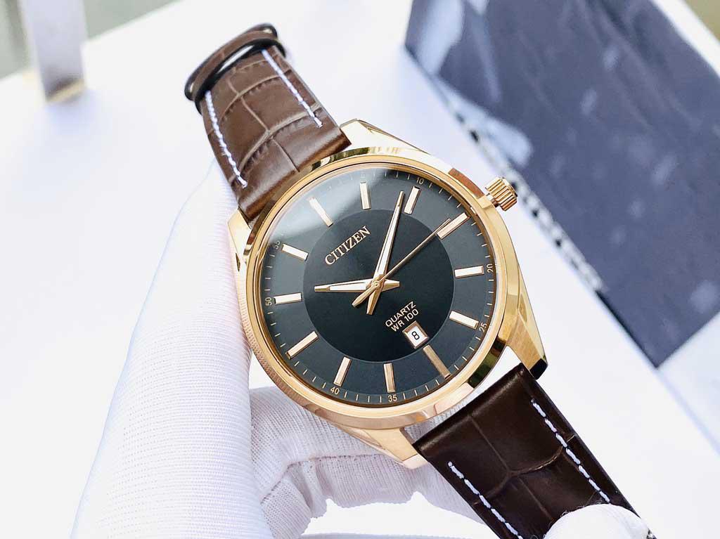 Đồng Hồ Citizen Nam Dây Da Quartz BI1033-04E Chính Hãng