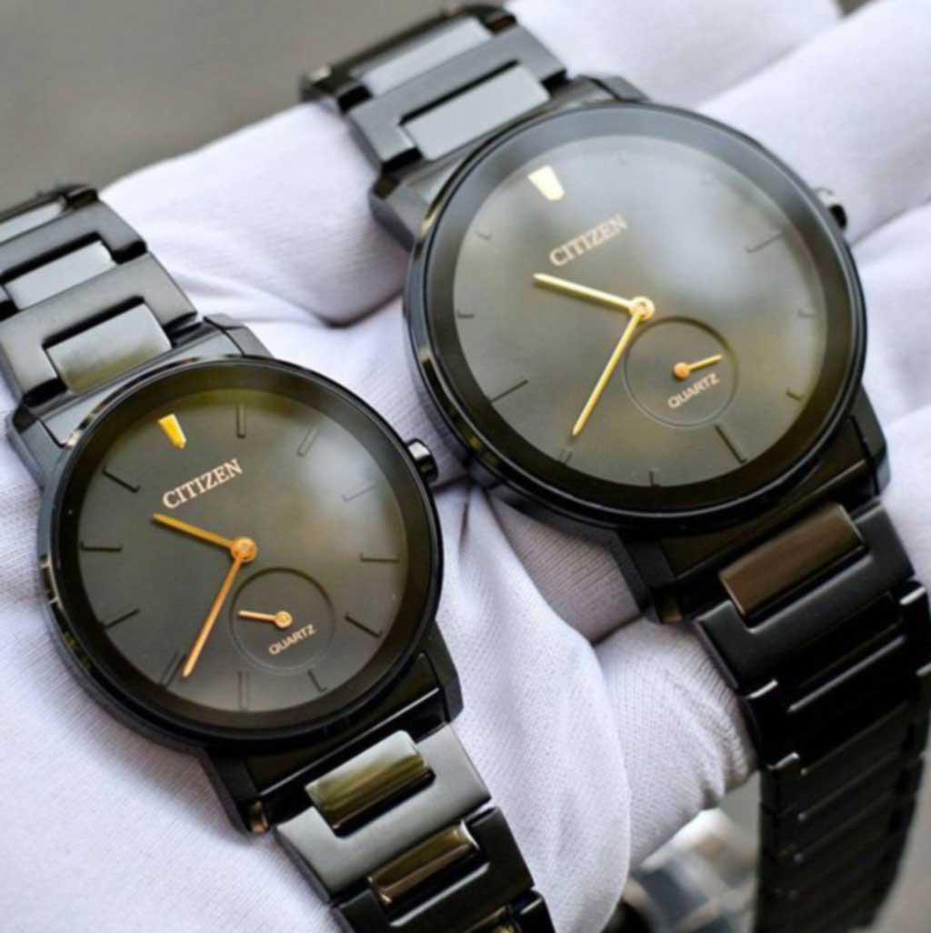 Đồng Hồ Đôi Citizen BE9187-53E (nam) và Citizen EQ9065-50E (nữ)