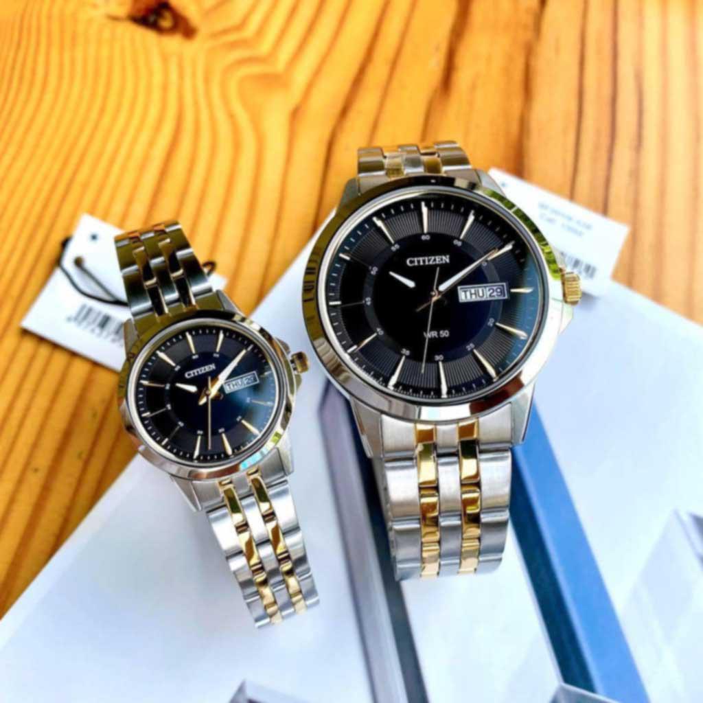 Đồng Hồ Đôi Citizen BF2018-55E và EQ0608-55E Chính Hãng