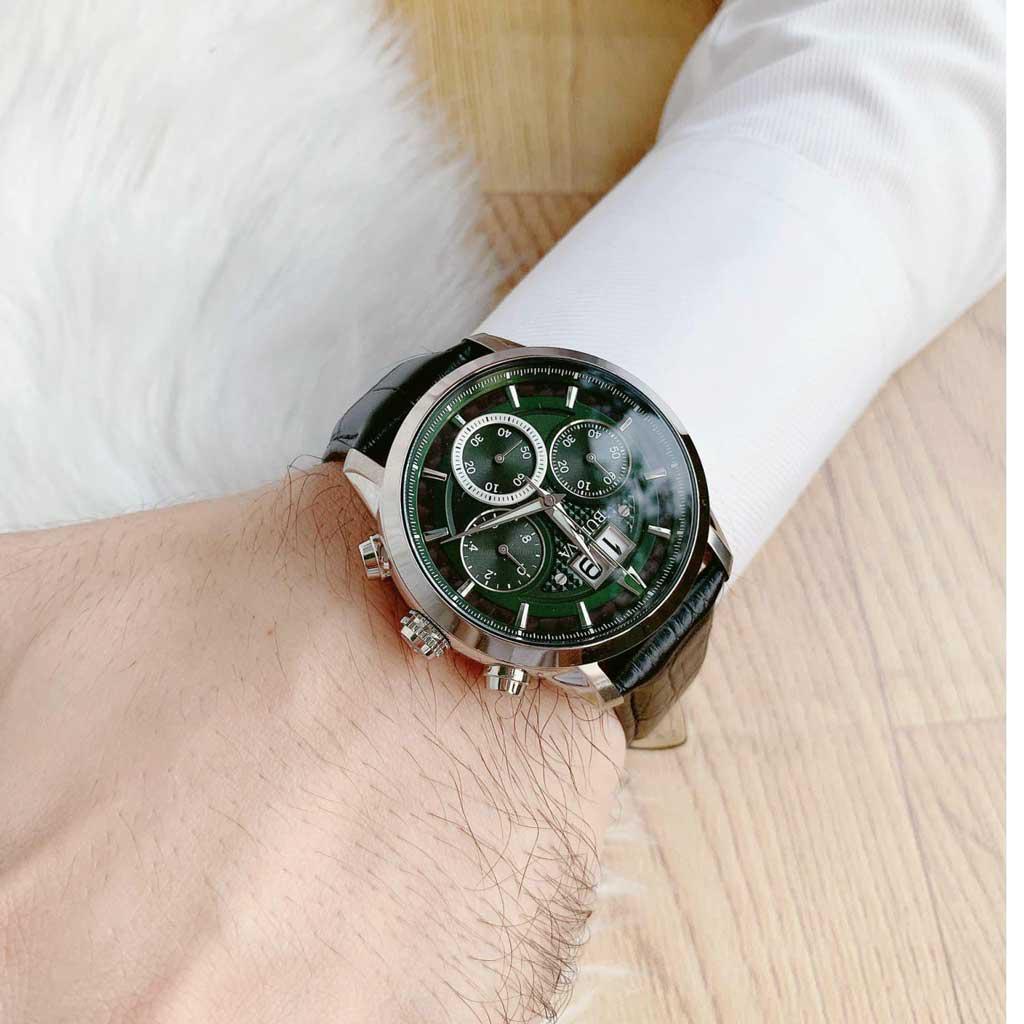 Đồng Hồ Nam Bulova 96B310 Sutton Chronograph Green Watch Chính Hãng