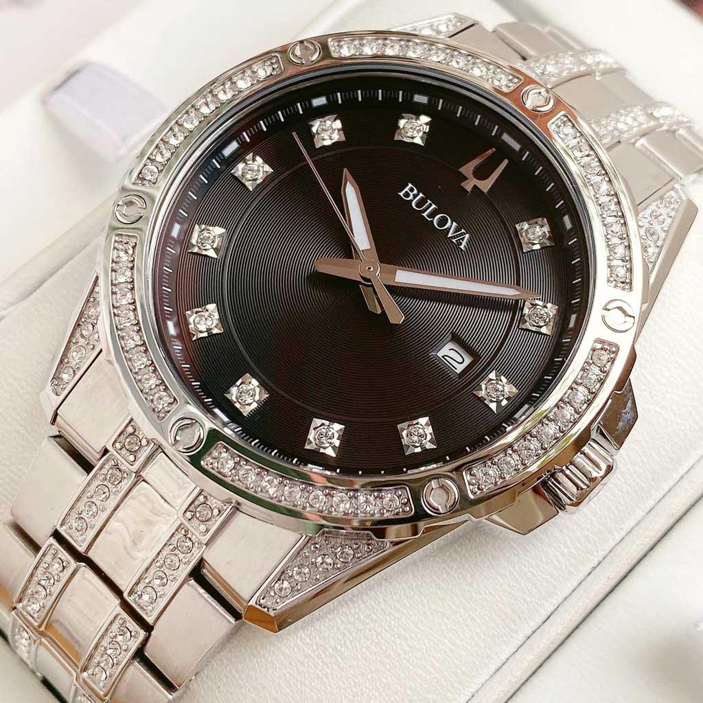 Đồng Hồ Nam Bulova 96K104 Swarovski Chính Hãng