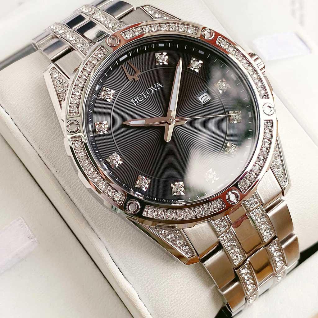 Đồng Hồ Nam Bulova 96K104 Swarovski Chính Hãng