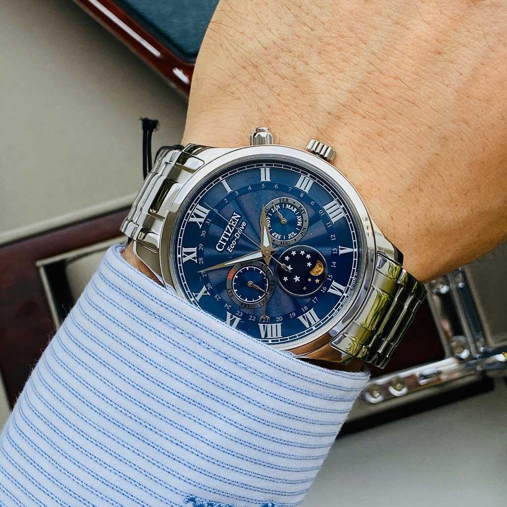 Đồng Hồ Nam Citizen Eco-Drive MoonPhase AP1050-81L Chính Hãng