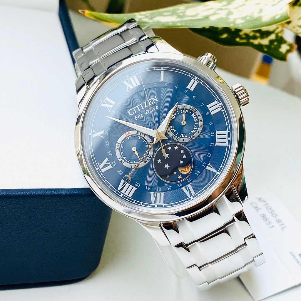 Đồng Hồ Nam Citizen Eco-Drive MoonPhase AP1050-81L Chính Hãng