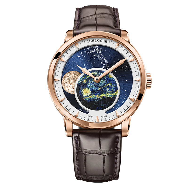 Đồng Hồ Agelocer Moon Phases 6401D2