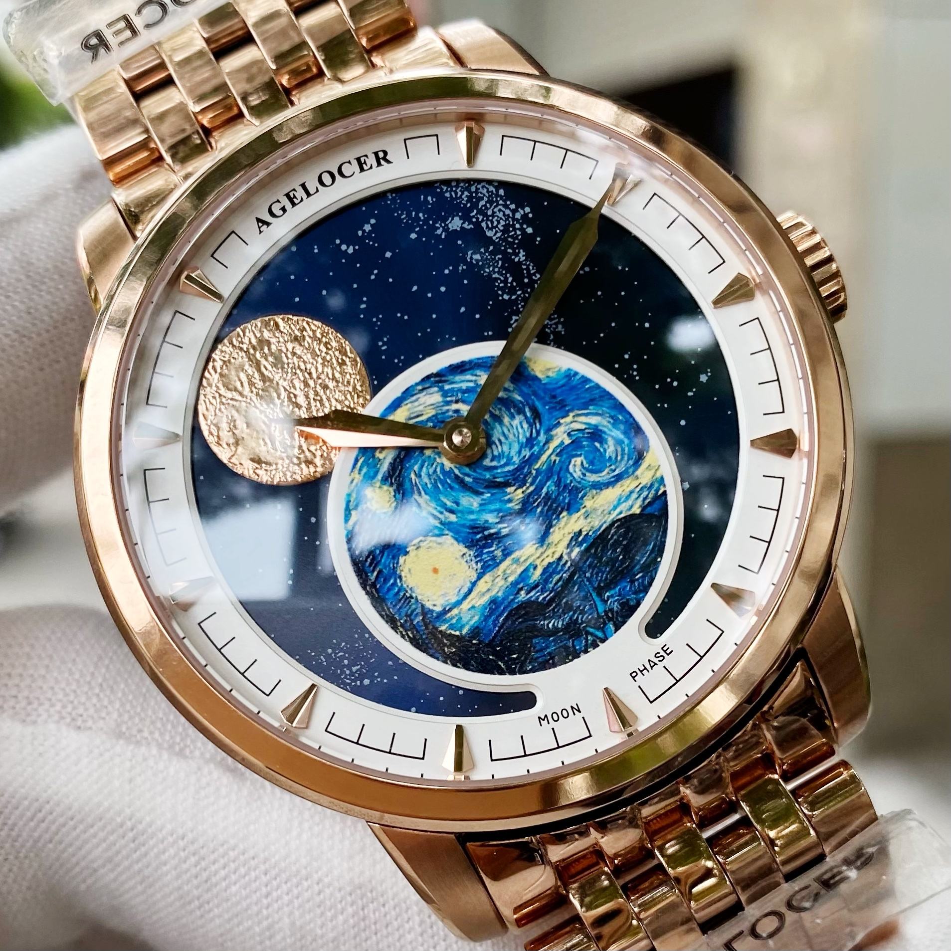 Đồng Hồ Agelocer Moon Phases 6401D9