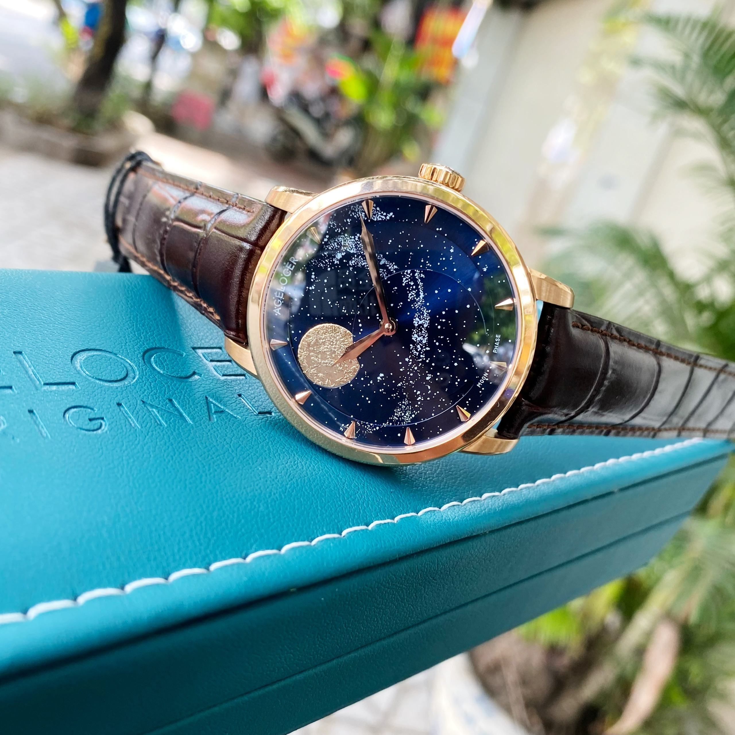 Đồng Hồ Agelocer Moon Phases 6404D2