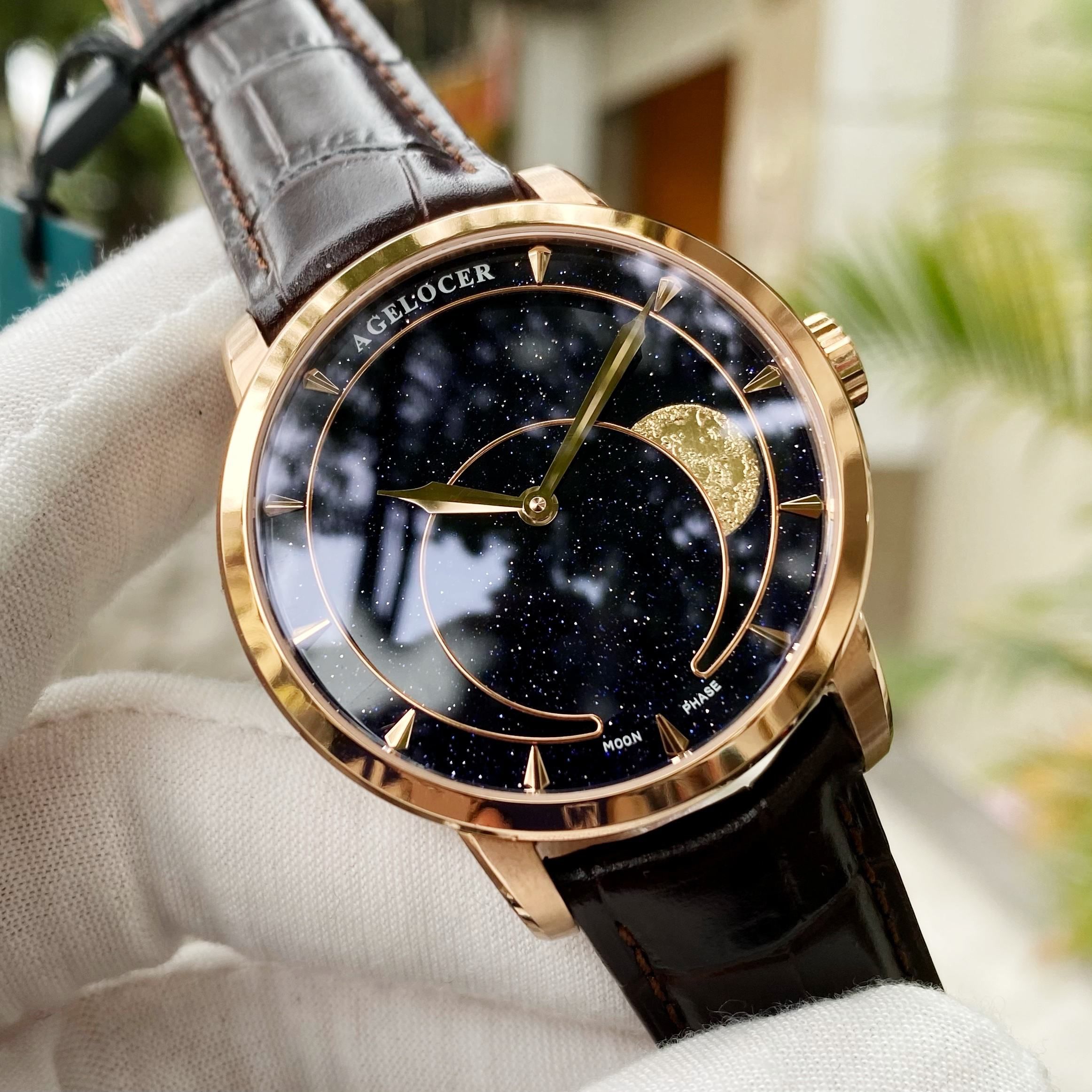 Đồng Hồ Agelocer Moon Phases 6406D2