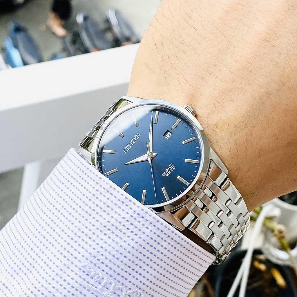 Đồng Hồ Nam Citizen Quartz Blue Steel BI5000-87L Chính Hãng