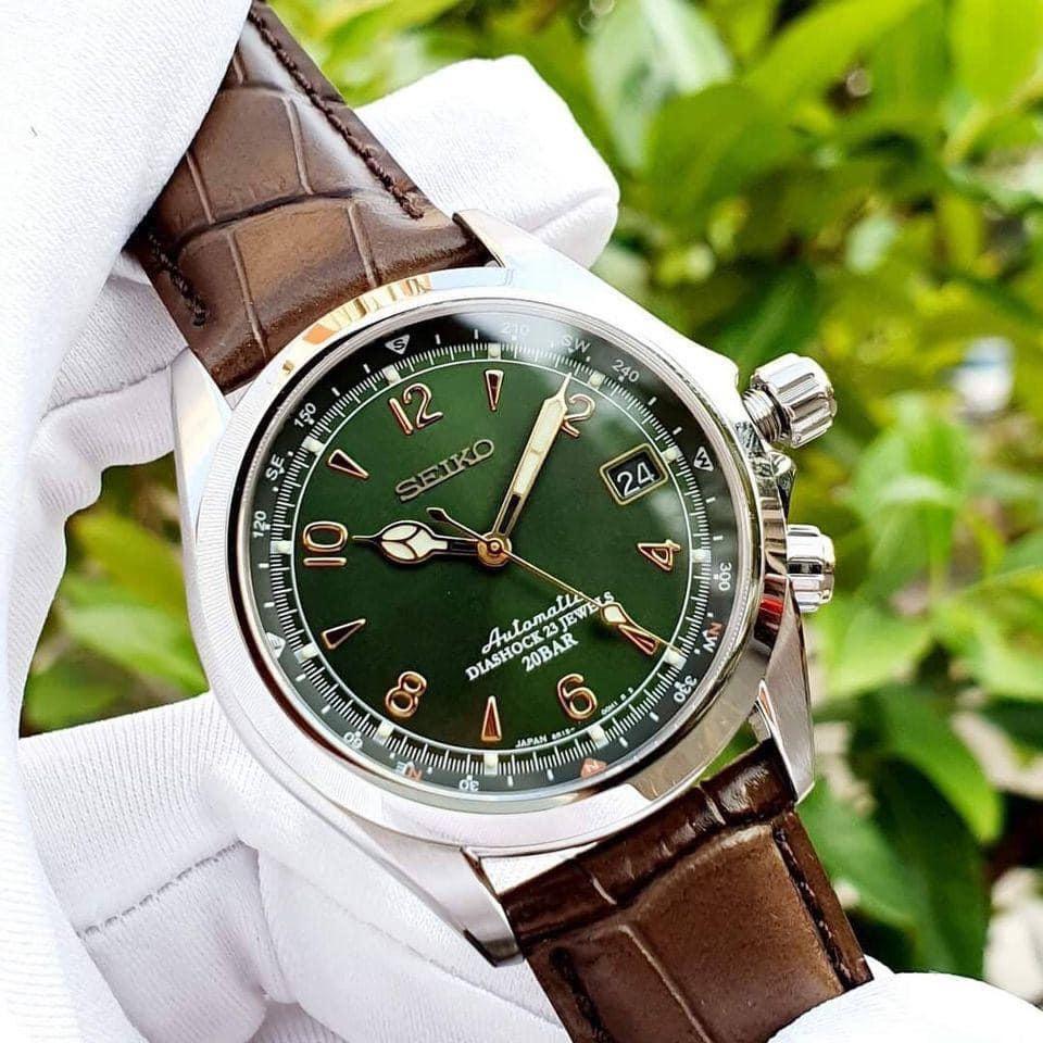 Đồng hồ Seiko Nam dây da Sarb017 Alpinist