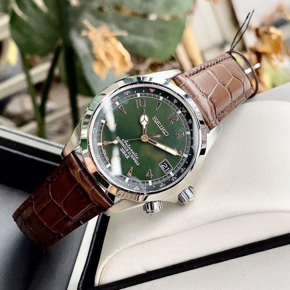 Đồng hồ Seiko Nam dây da Sarb017 Alpinist