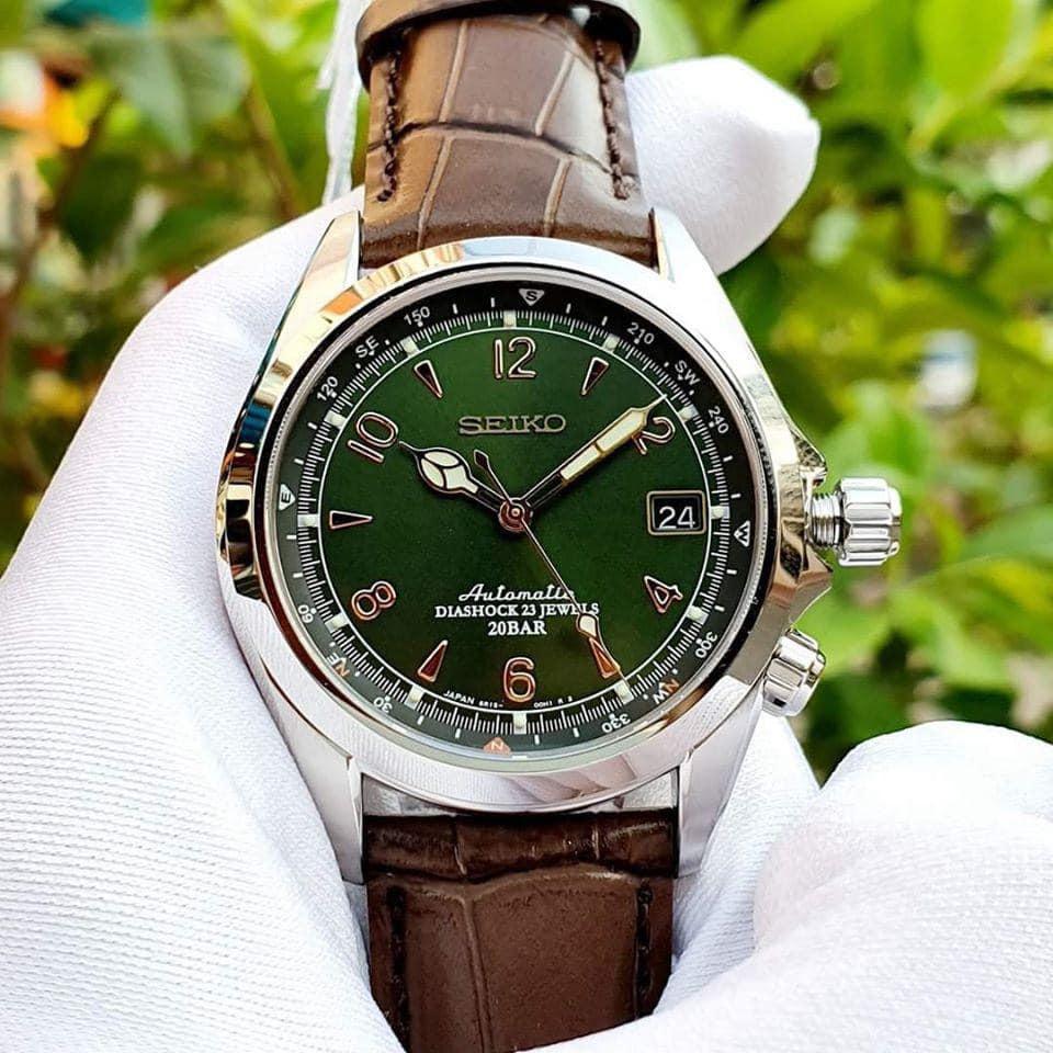 Đồng hồ Seiko Nam dây da Sarb017 Alpinist