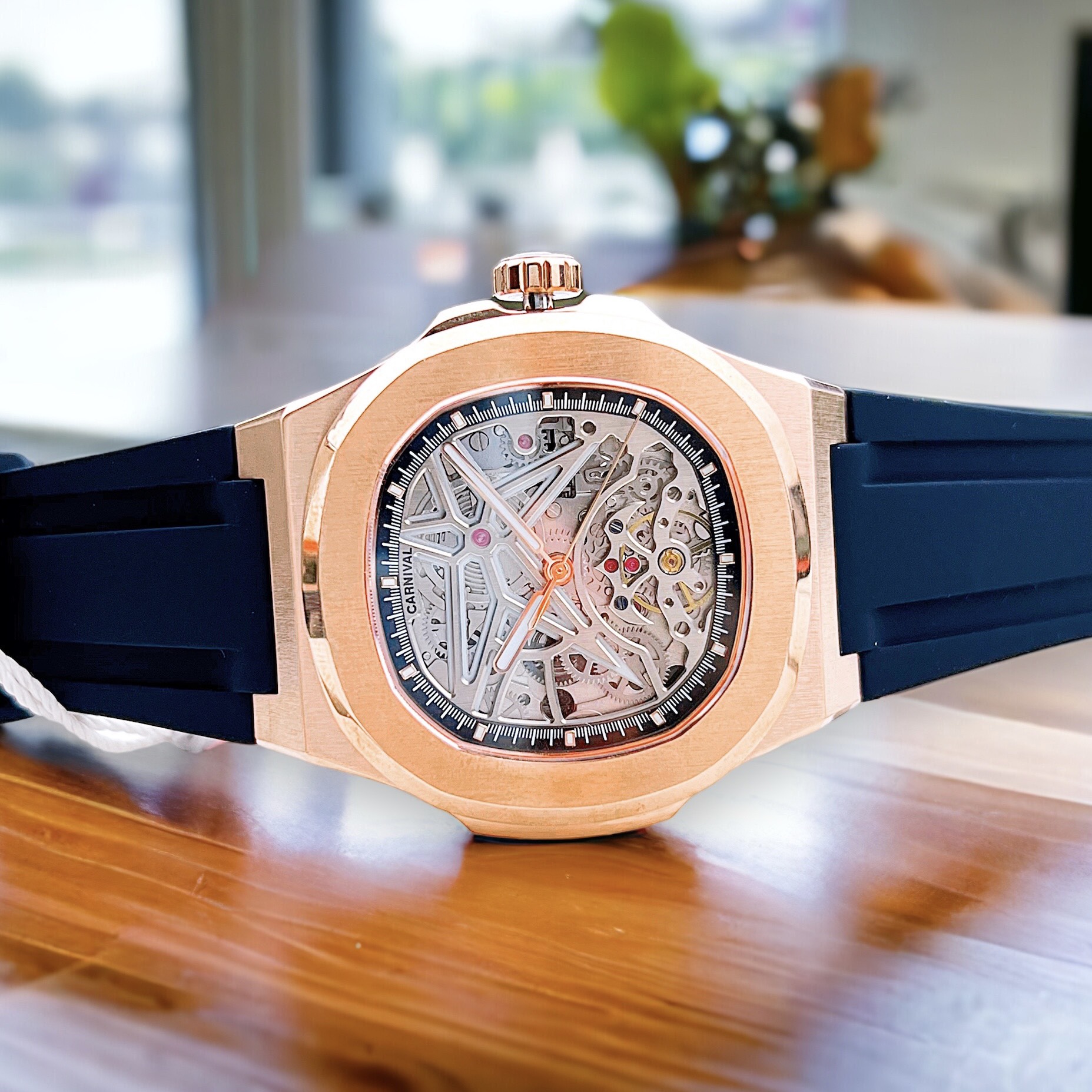 Đồng Hồ Carnival Automatic Skeleton 8118G-VH-DCS-T