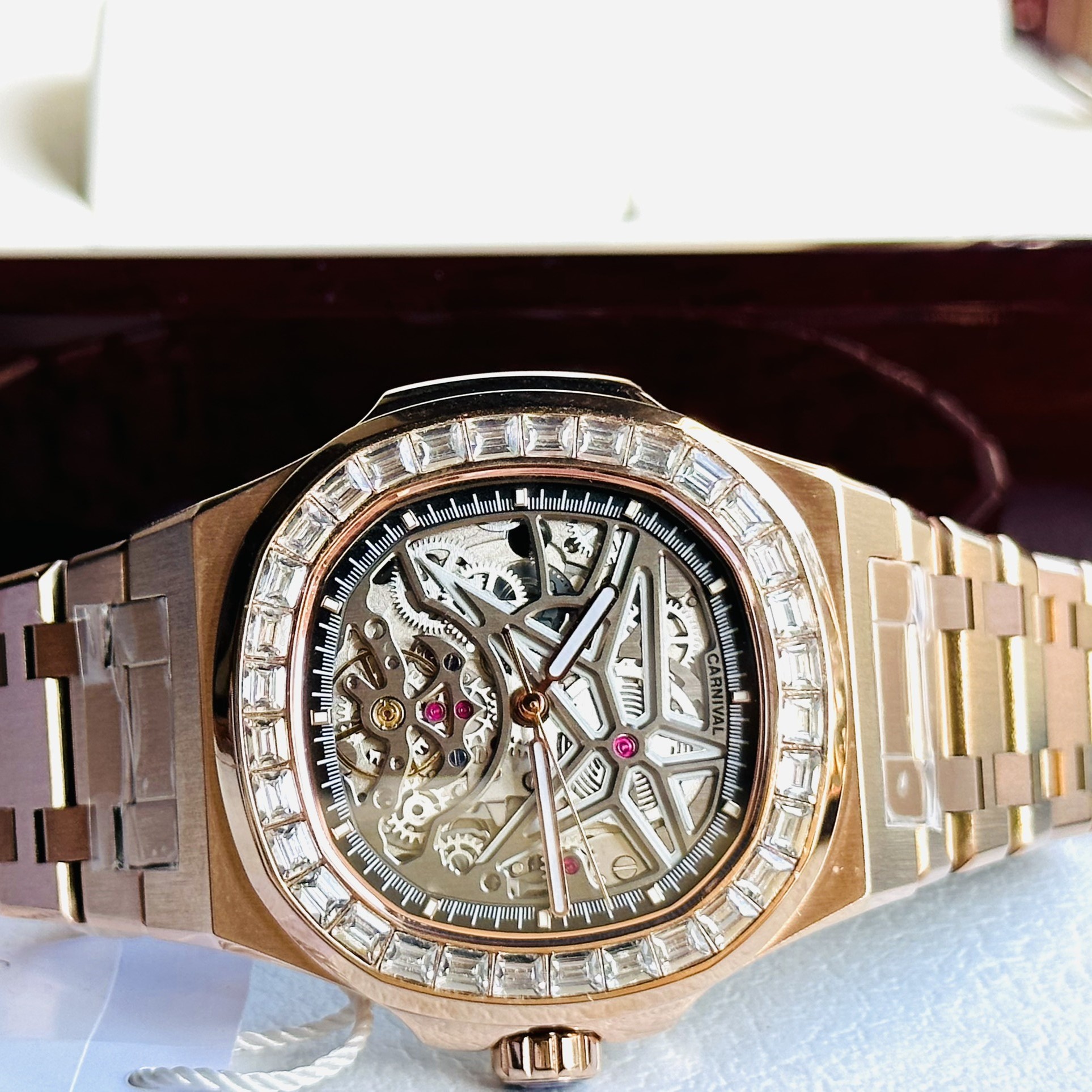 Đồng Hồ Carnival Automatic Skeleton 8118G2-VH-T