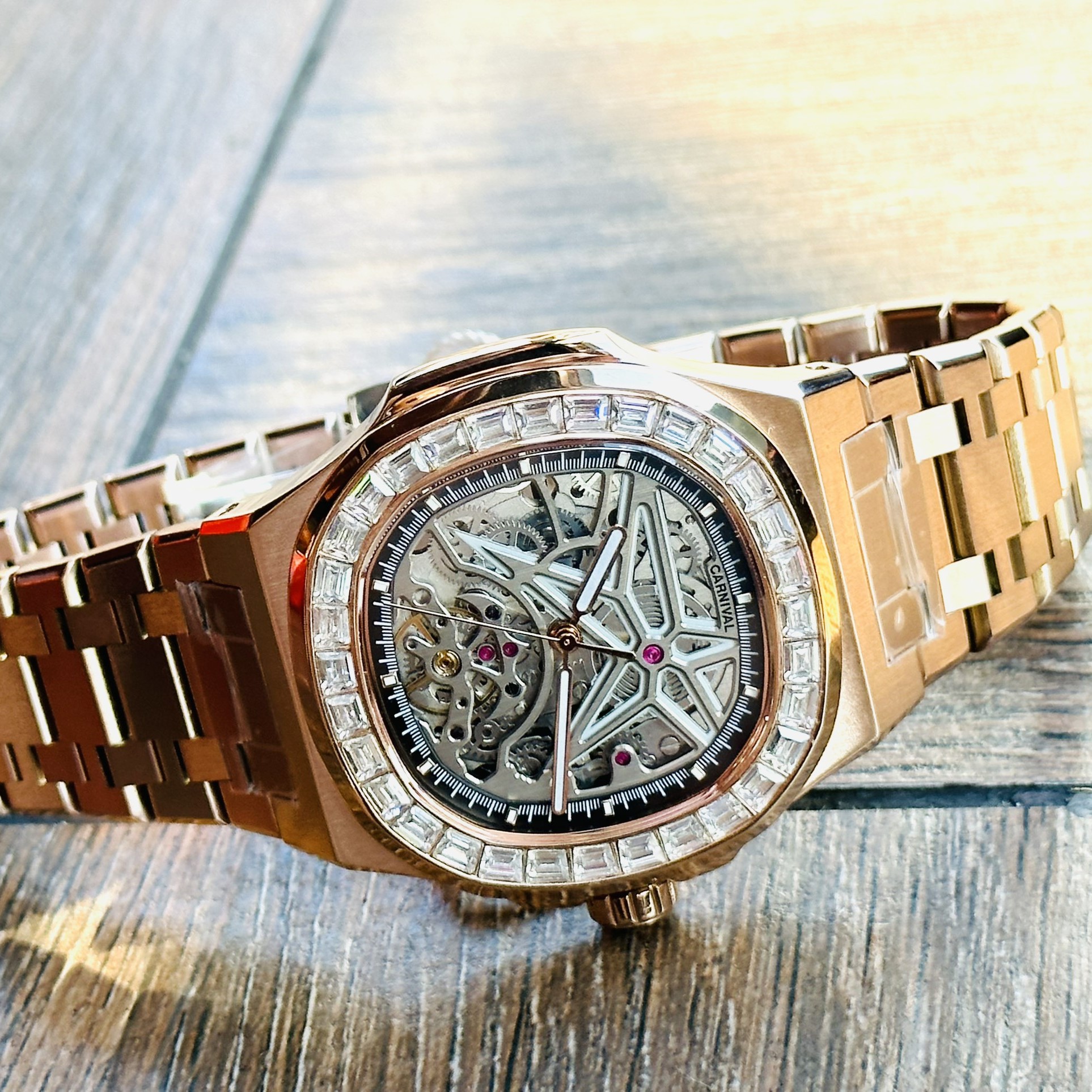 Đồng Hồ Carnival Automatic Skeleton 8118G2-VH-T