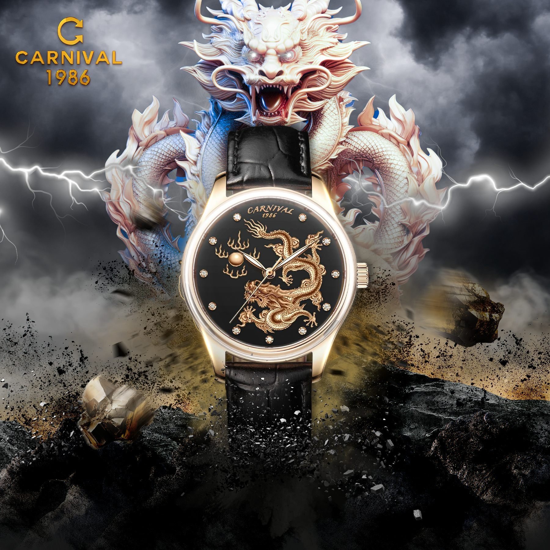 Đồng Hồ Carnival Automatic 51524G-B