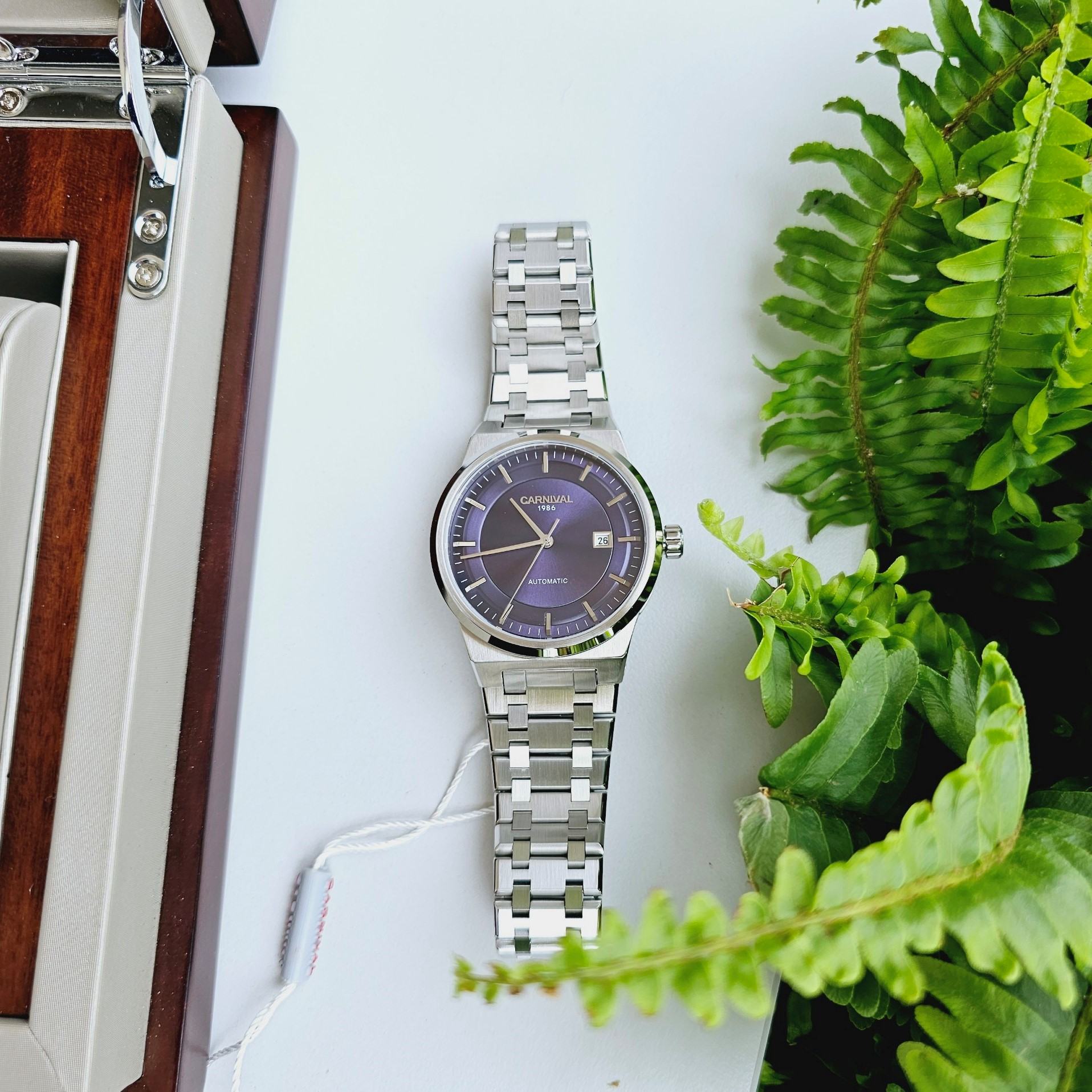 Đồng Hồ Carnival Luxury Automatic Blue 8092G-X