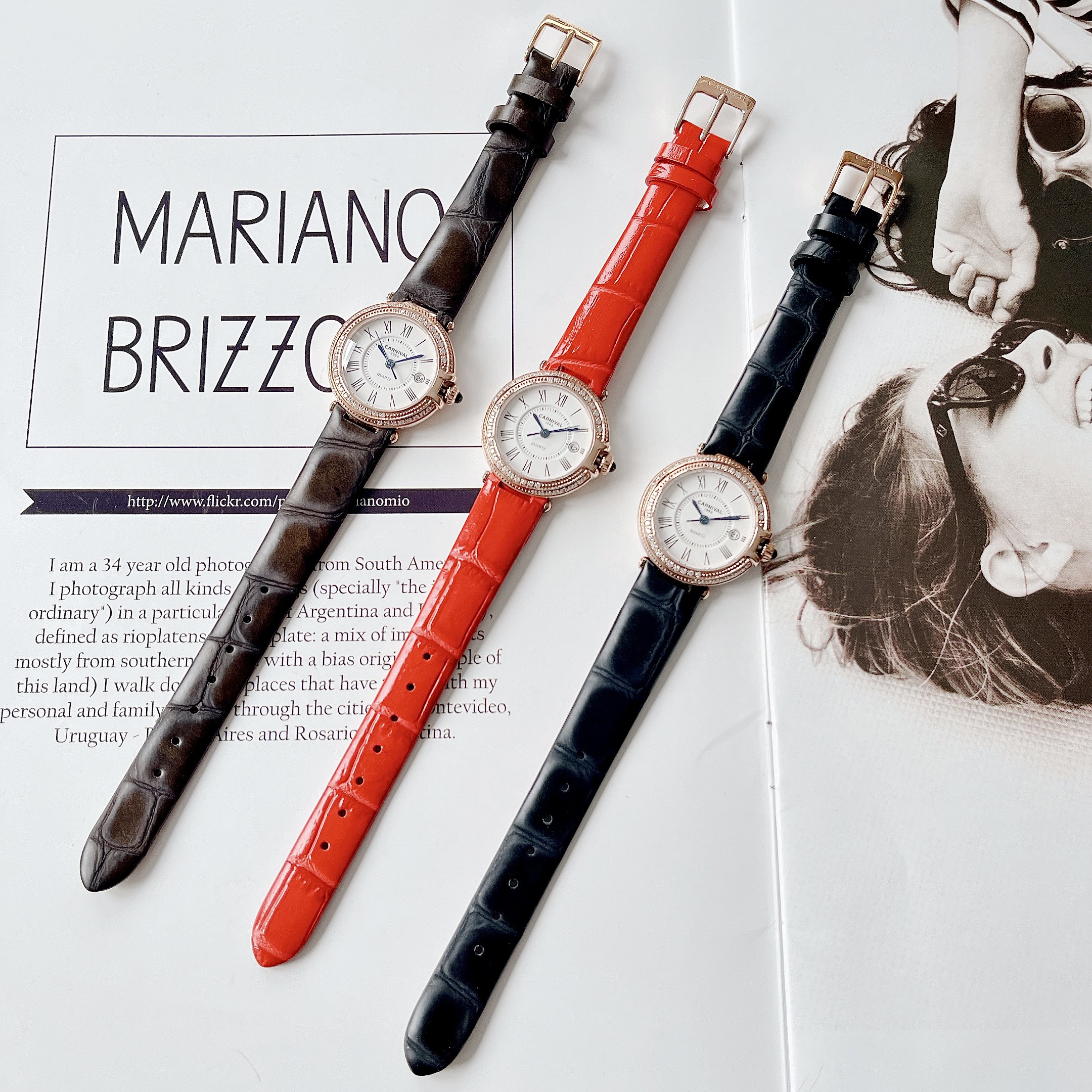 Đồng Hồ Carnival Luxury Casual Rose Gold Silve IW8871L-DD