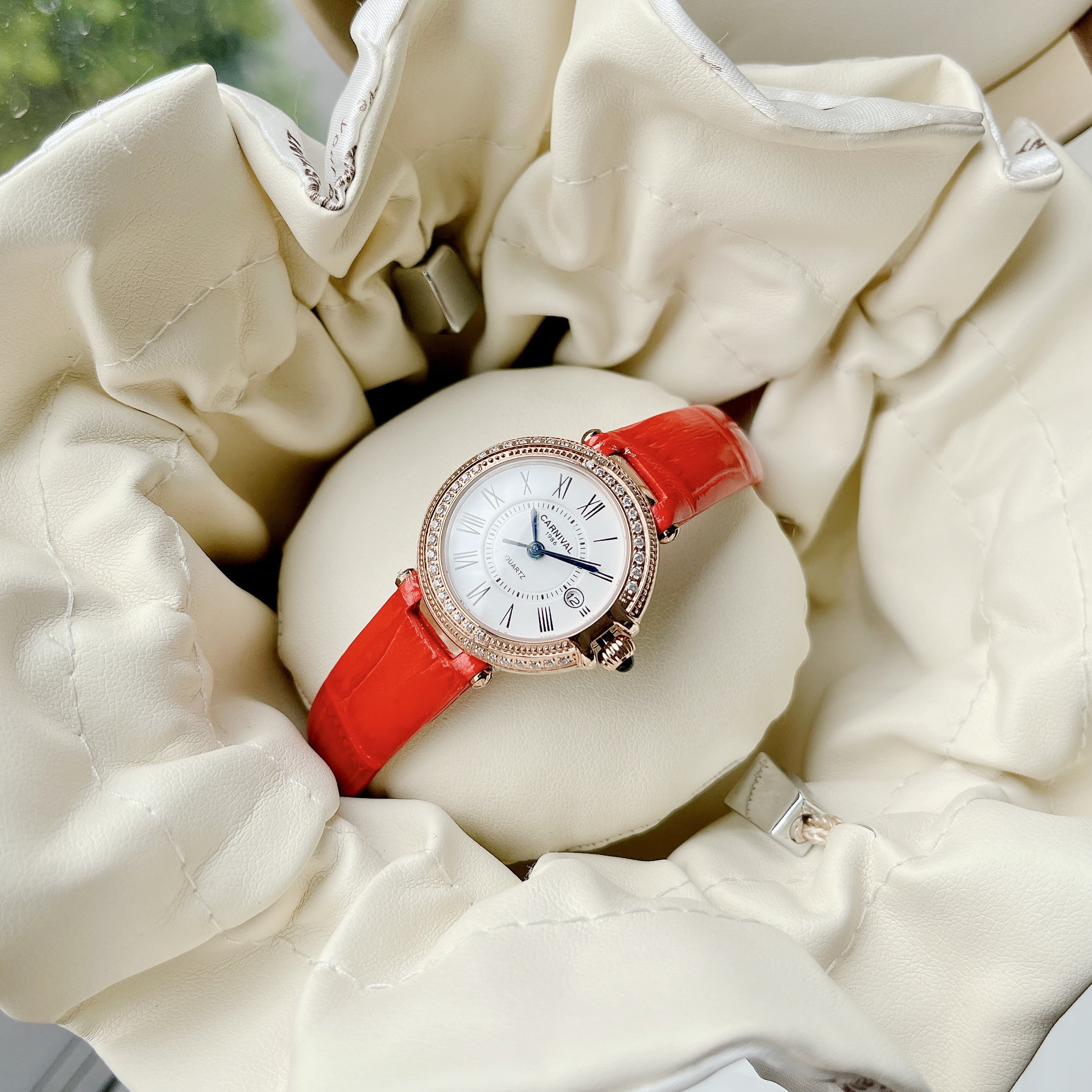 Đồng Hồ Carnival Luxury Casual Rose Gold Silve IW8871L-DD