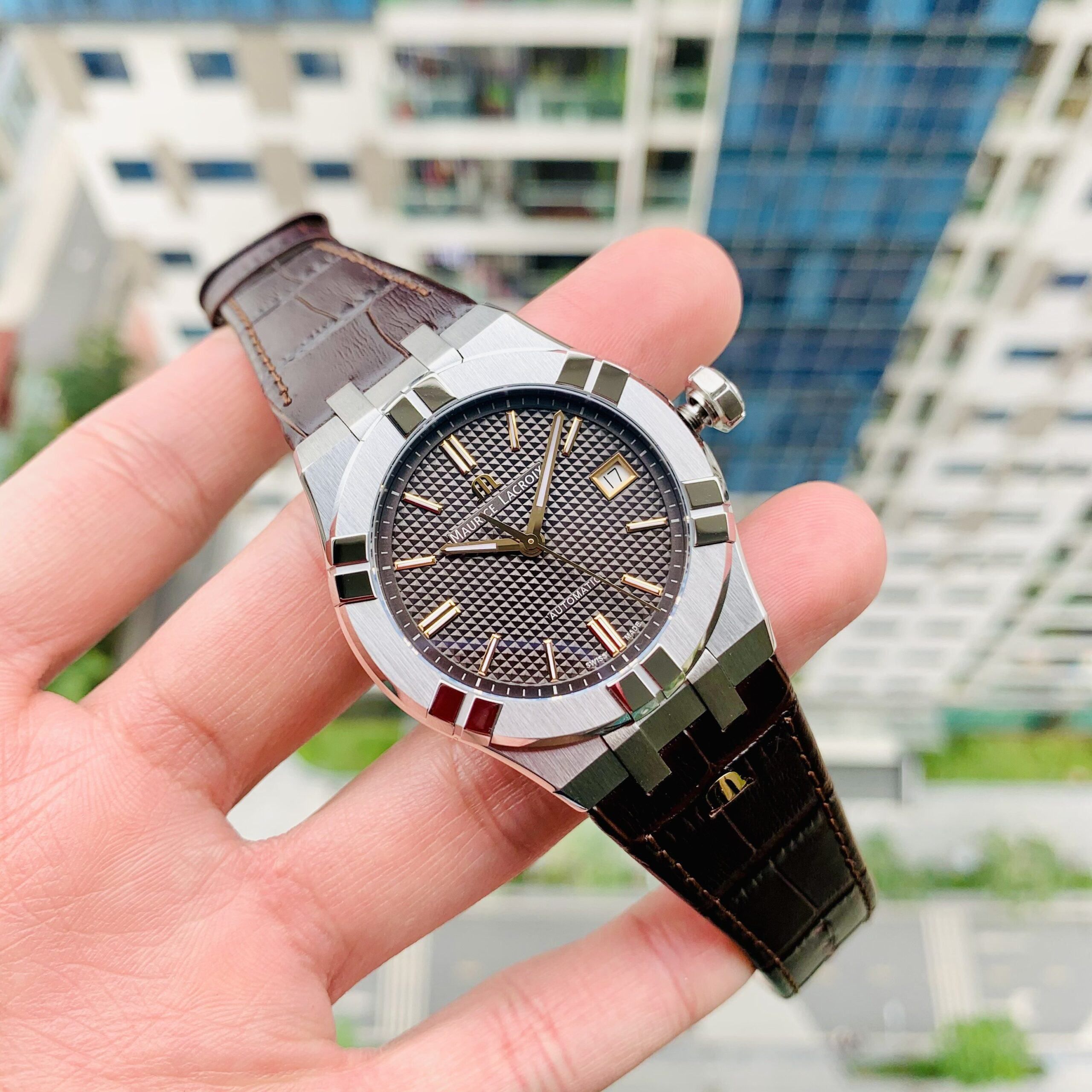Đồng Hồ Maurice Lacroix Aikon Anthracite - AI6008-SS001-331-1