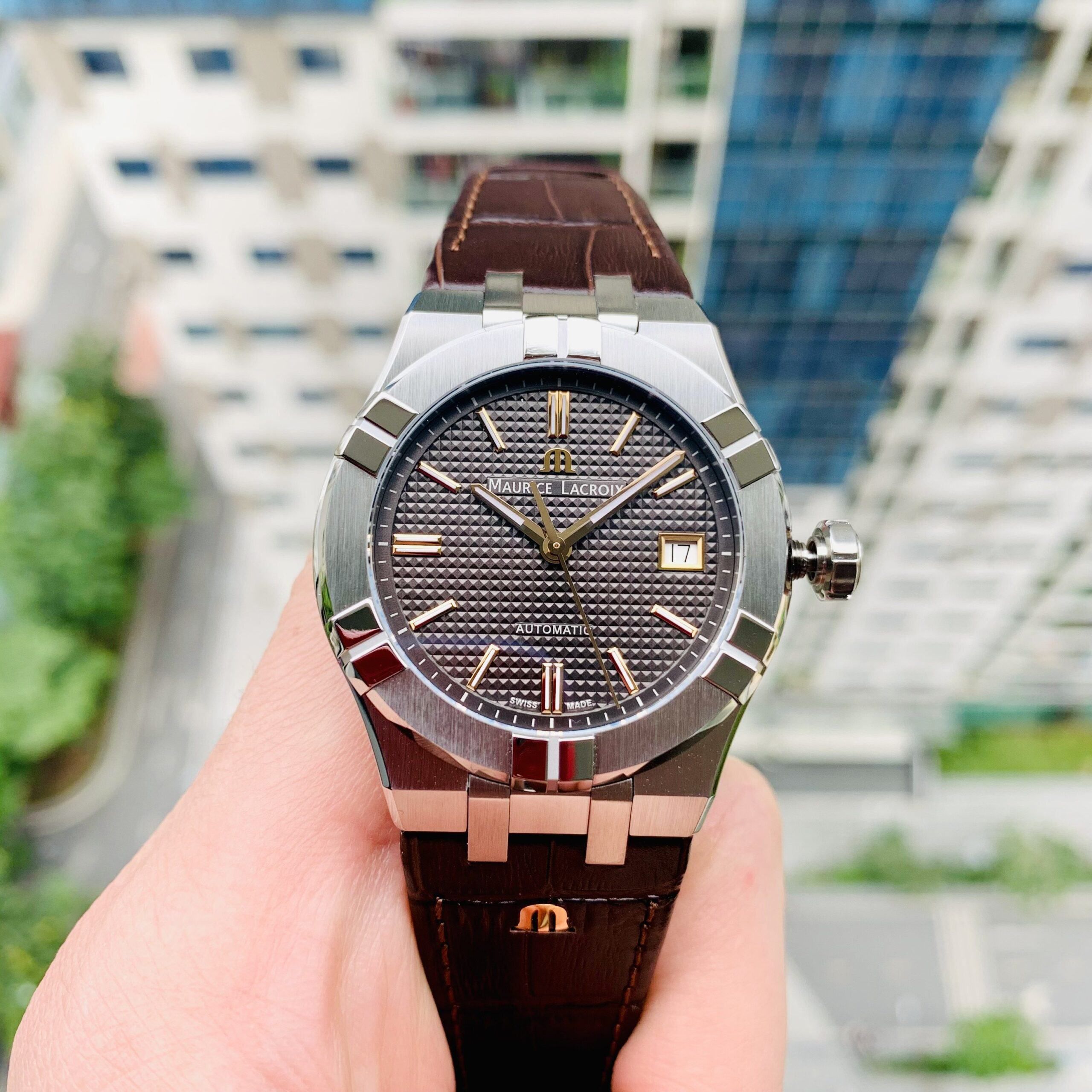 Đồng Hồ Maurice Lacroix Aikon Anthracite - AI6008-SS001-331-1