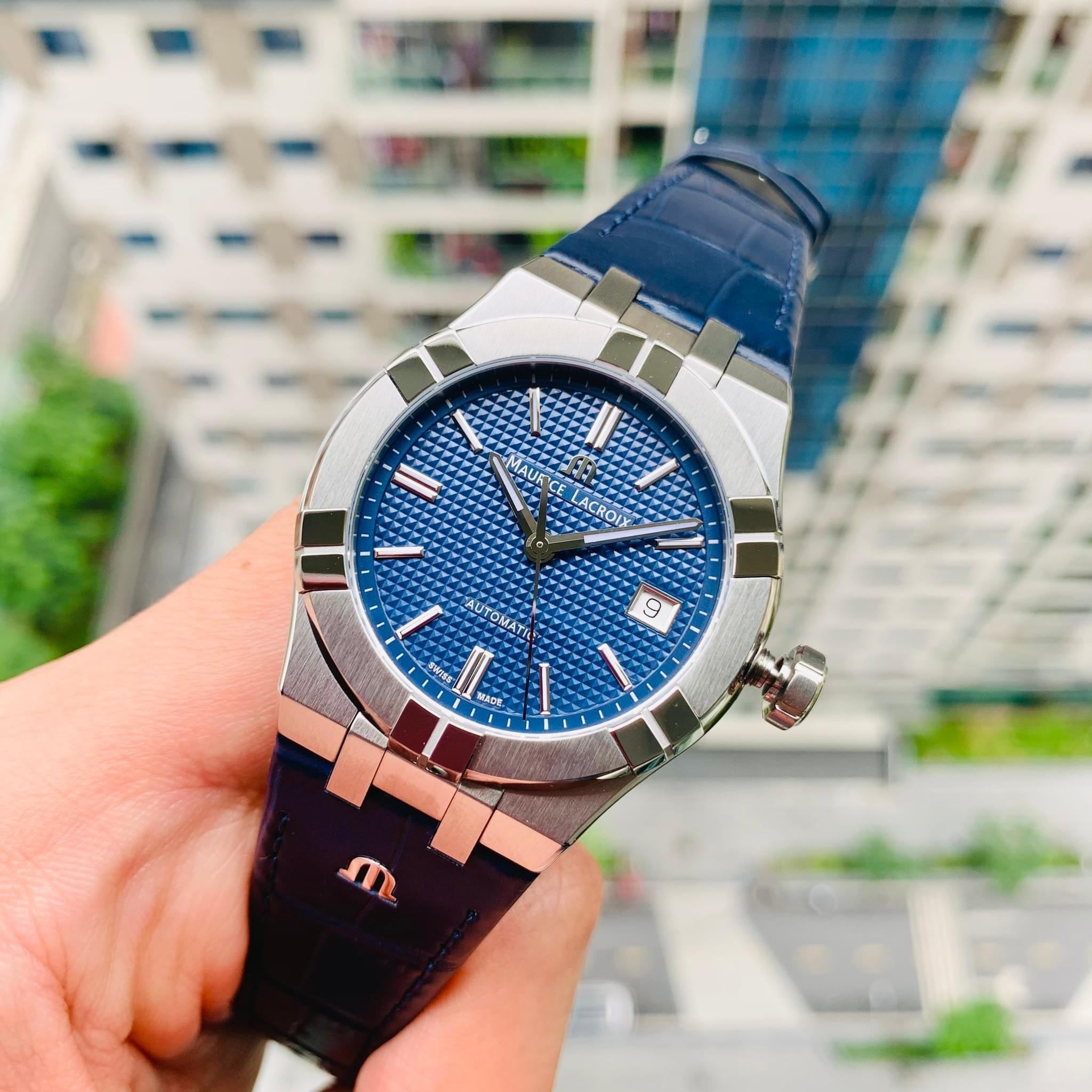 Đồng Hồ Maurice Lacroix Aikon Blue 39mm AI6007-SS002-430-2