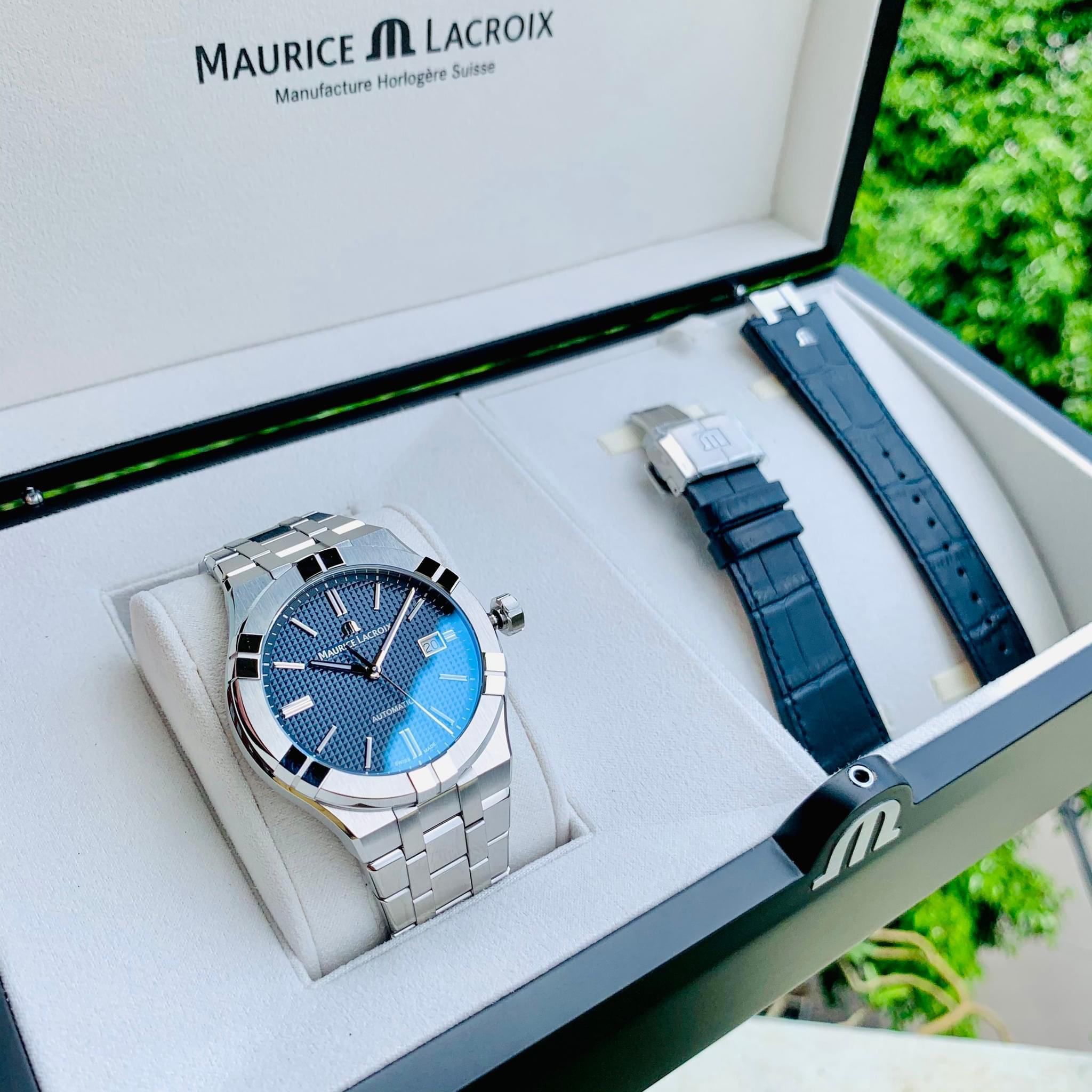 Đồng Hồ Maurice Lacroix Aikon Blue 39mm AI6007-SS002-430-2