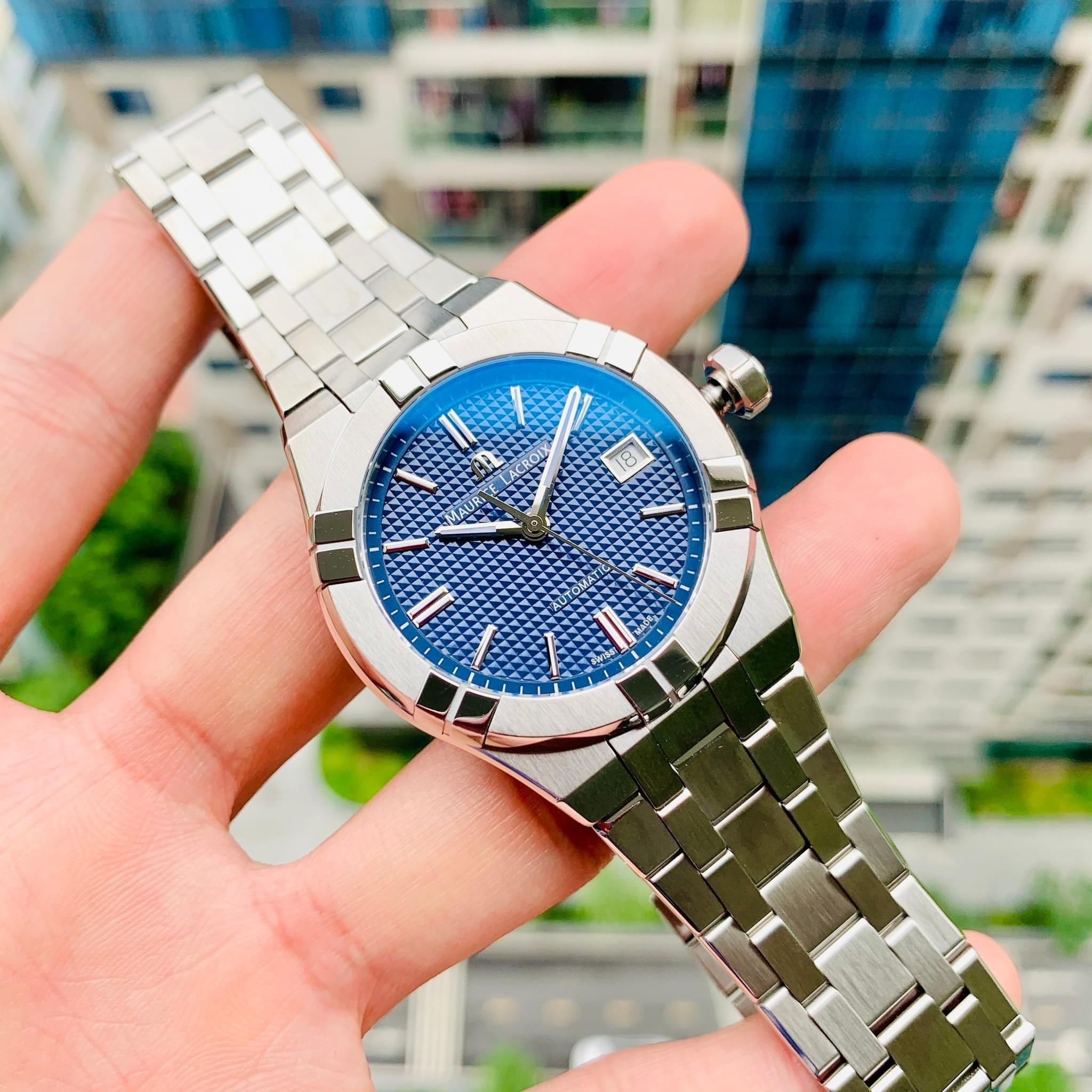 Đồng Hồ Maurice Lacroix Aikon Blue 39mm AI6007-SS002-430-2
