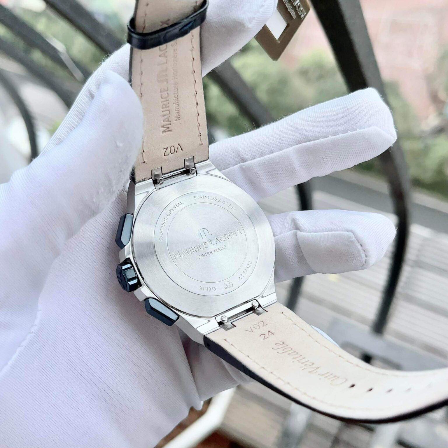 Đồng Hồ Maurice Lacroix Aikon Chronograph AI1018-SS001-432-4