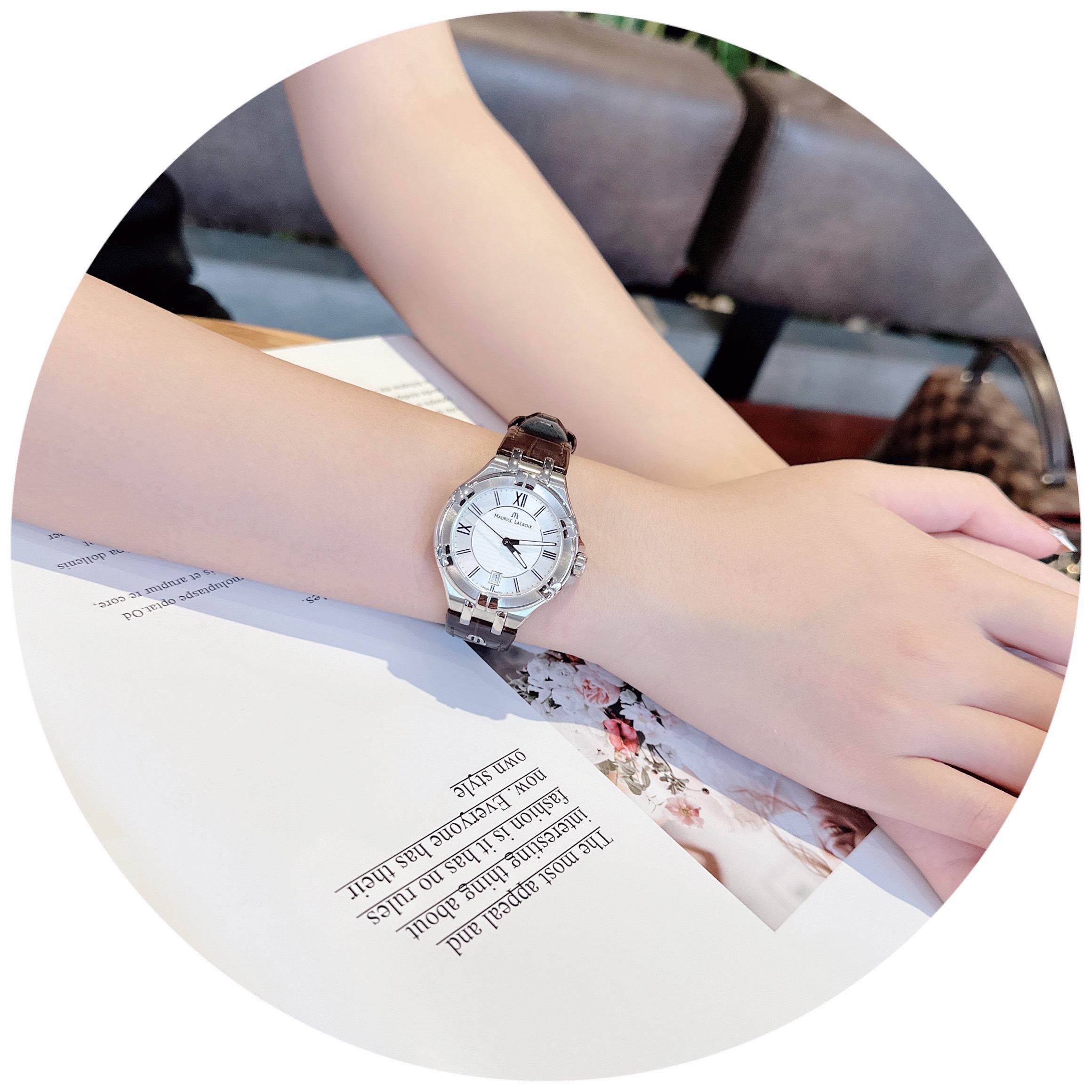 Đồng Hồ Maurice Lacroix Lady 35mm AI1006-SS001-130-1