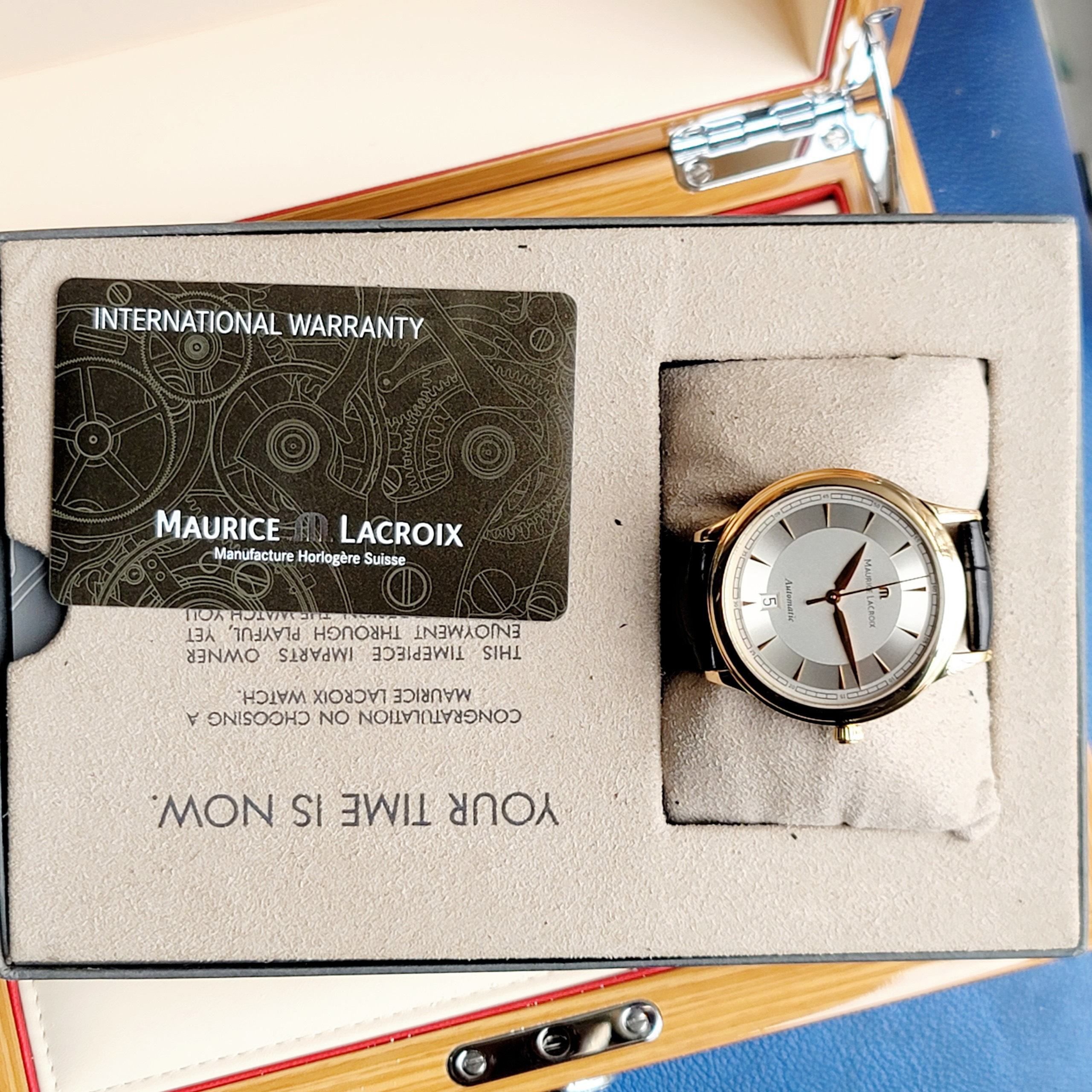 Đồng Hồ Maurice Lacroix Les Classiques 40mm LC6008-PG101-130 - Cũ