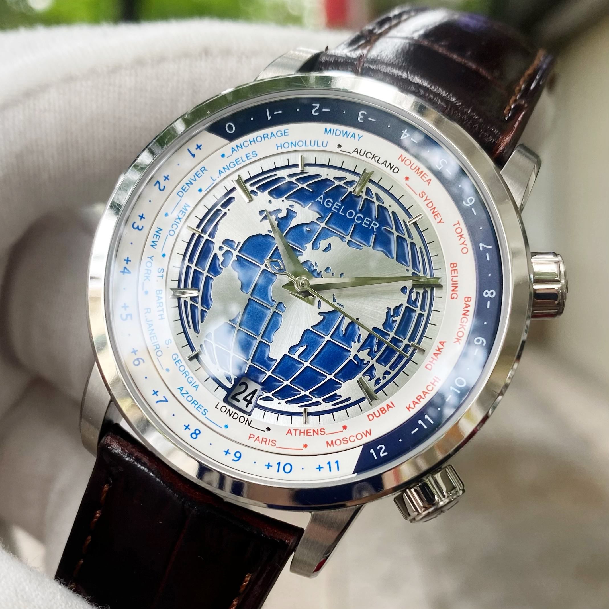 Đồng Hồ Agelocer World Time 5201A1