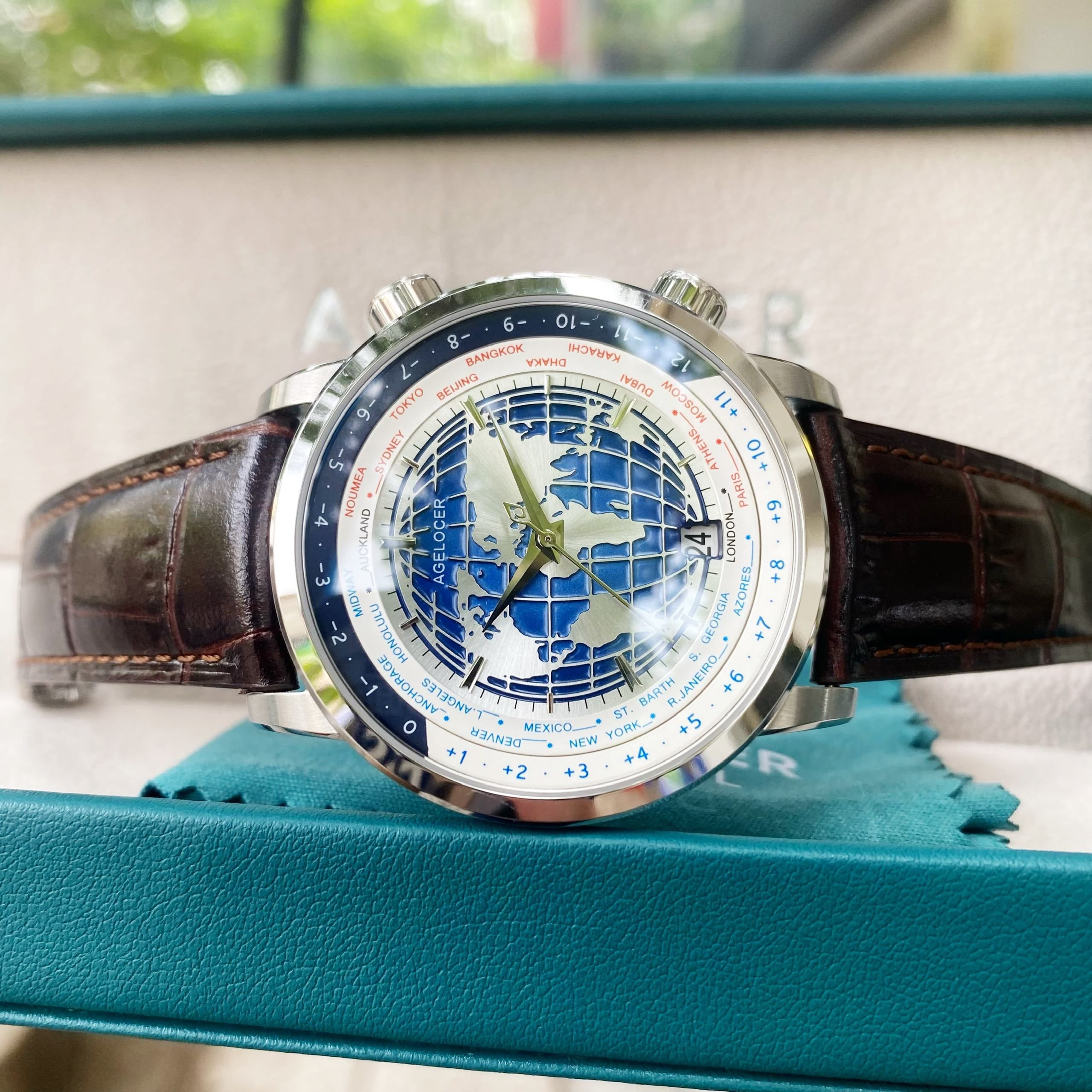 Đồng Hồ Agelocer World Time 5201A1