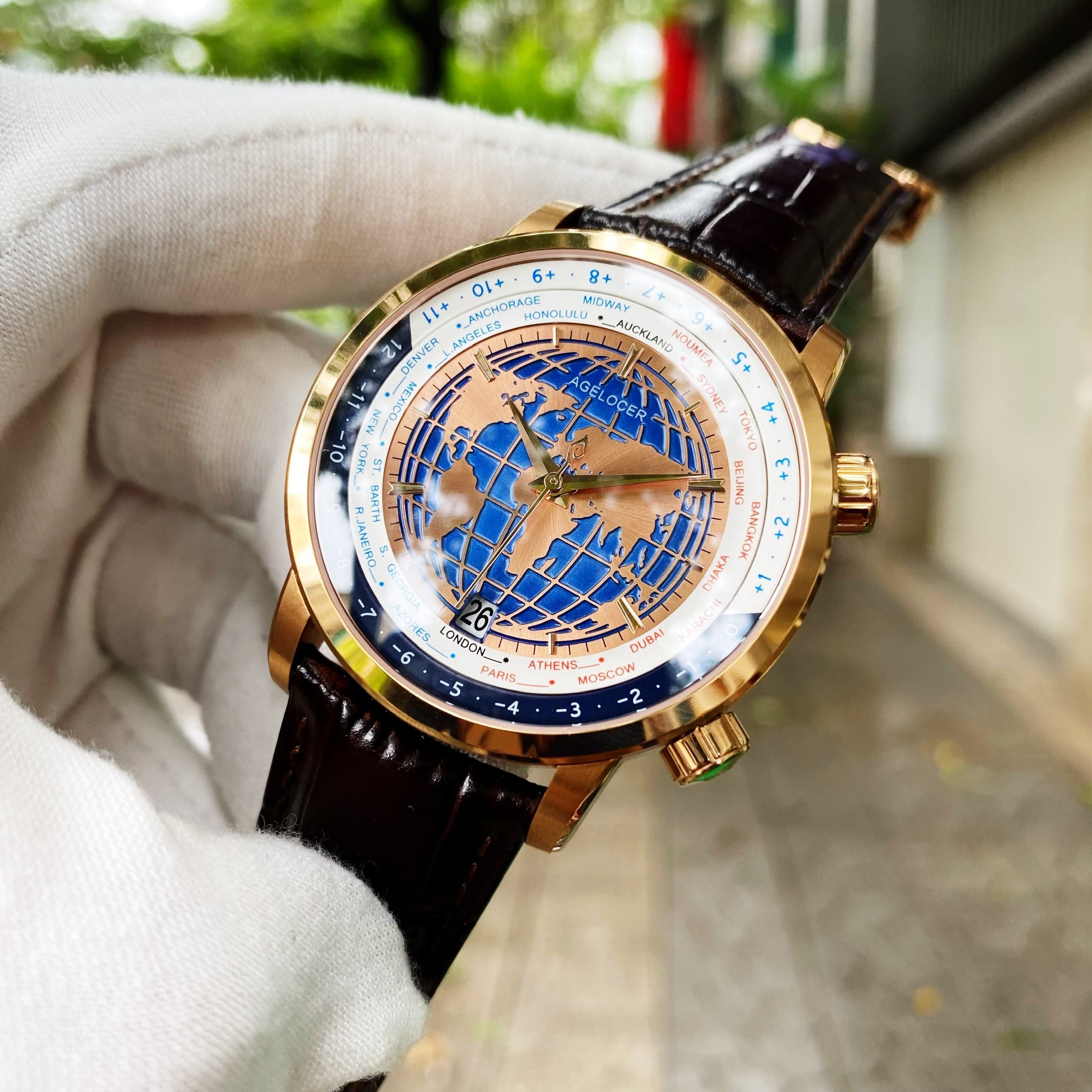 Đồng Hồ Agelocer World Time 5201D2