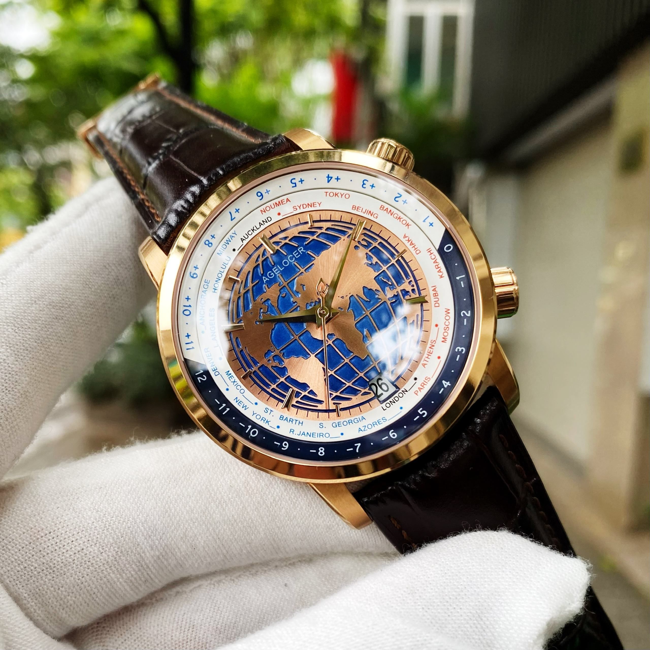 Đồng Hồ Agelocer World Time 5201D2