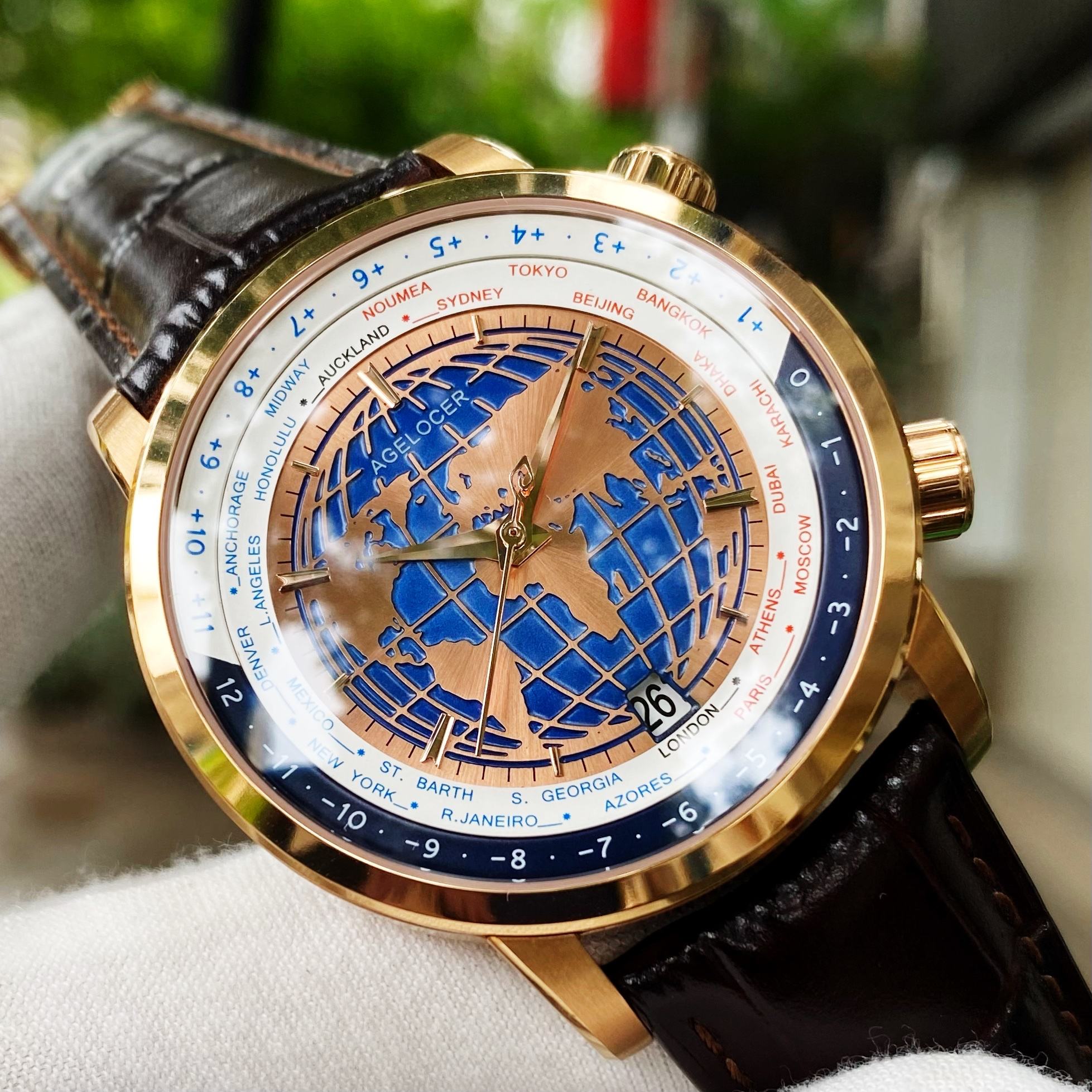 Đồng Hồ Agelocer World Time 5201D2