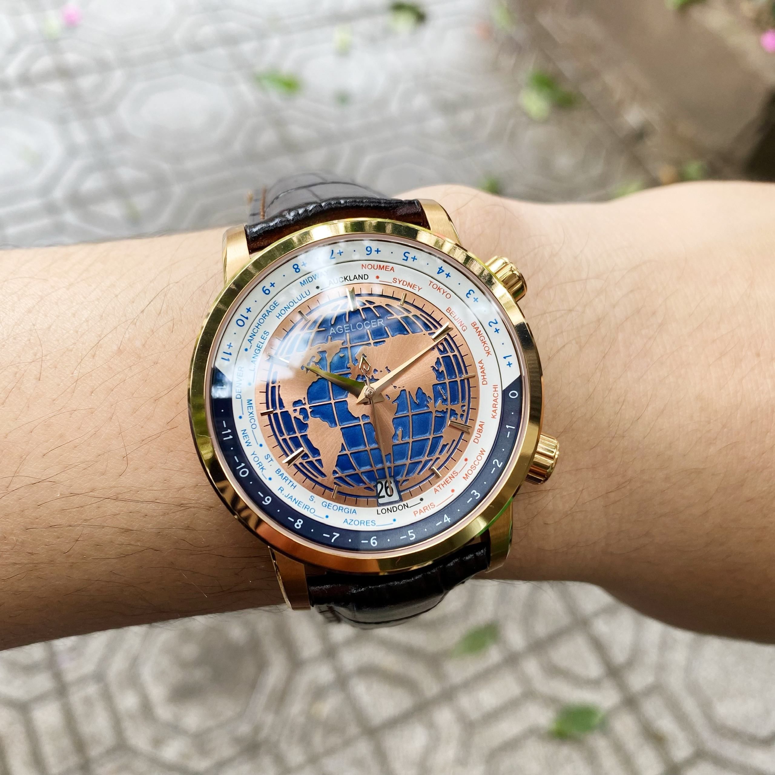 Đồng Hồ Agelocer World Time 5201D2