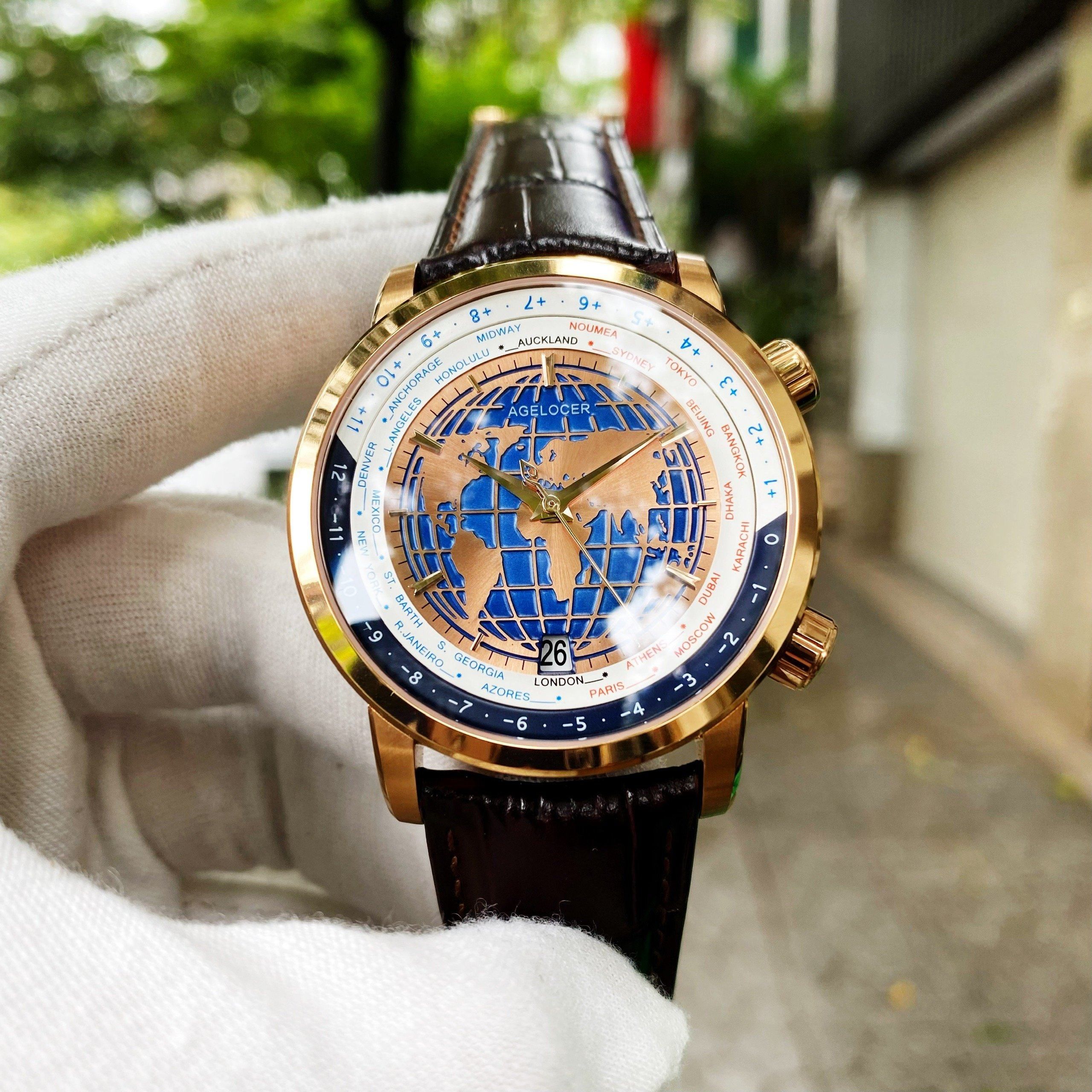 Đồng Hồ Agelocer World Time 5201D2