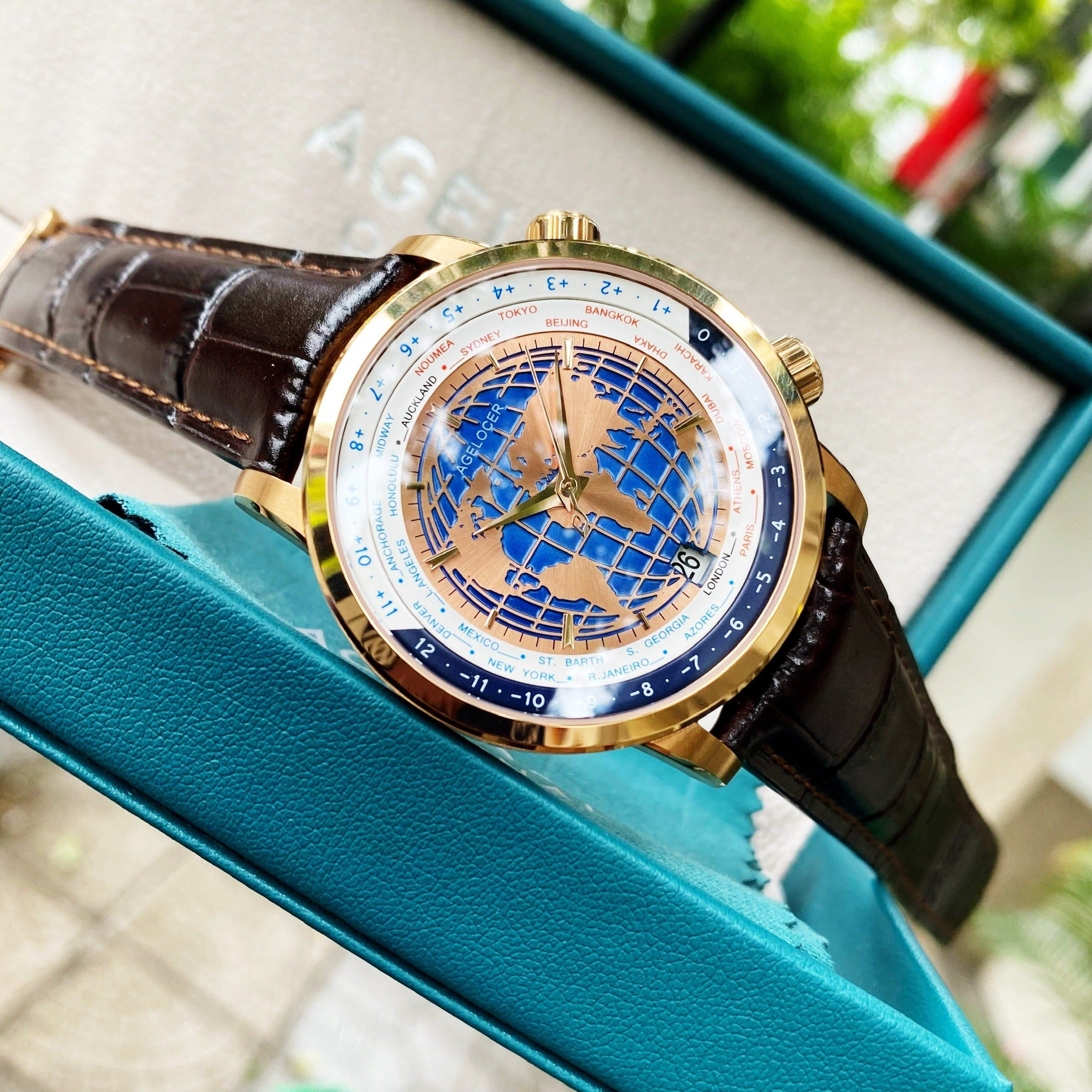 Đồng Hồ Agelocer World Time 5201D2