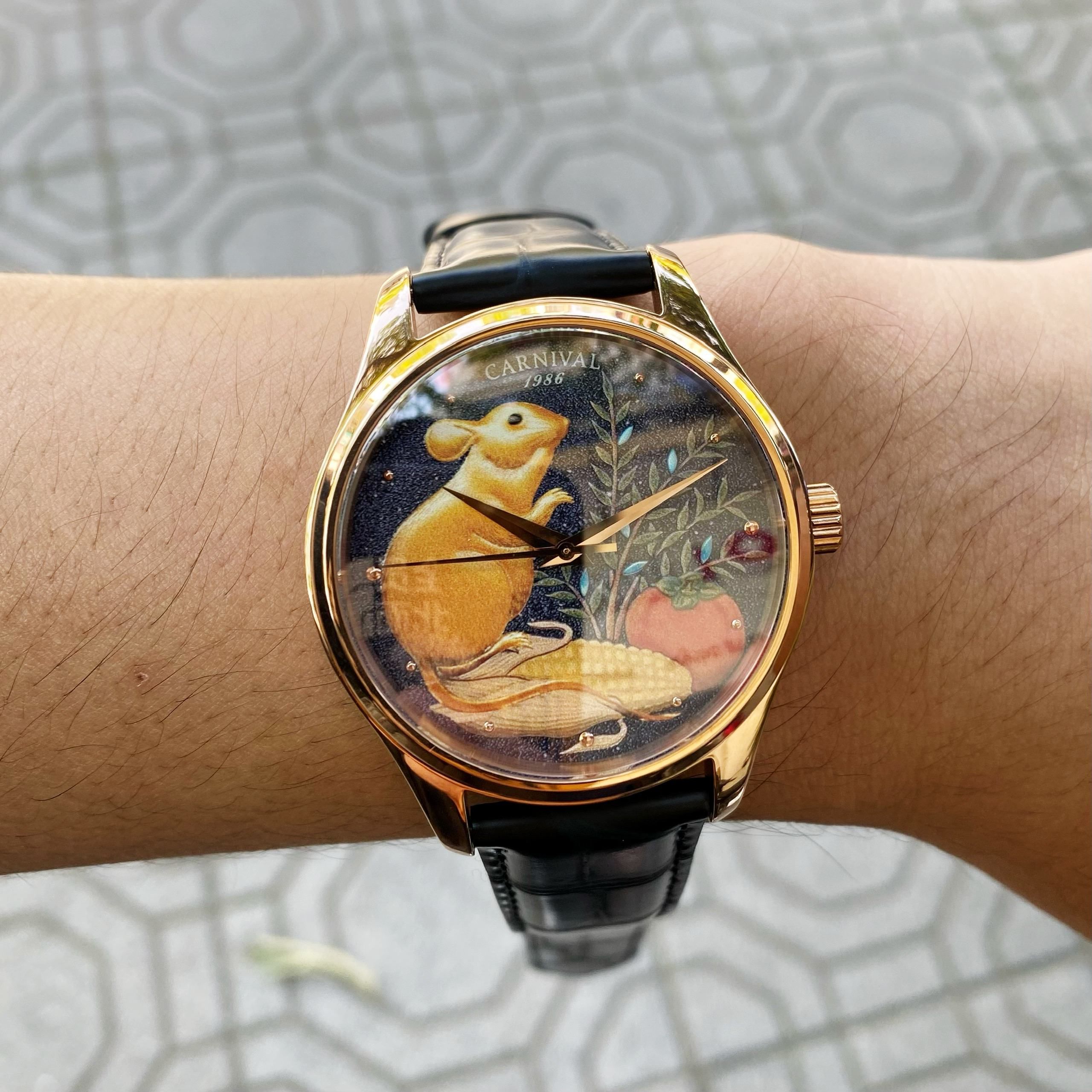 Đồng Hồ Carnival Chuột Vàng CNV515G6