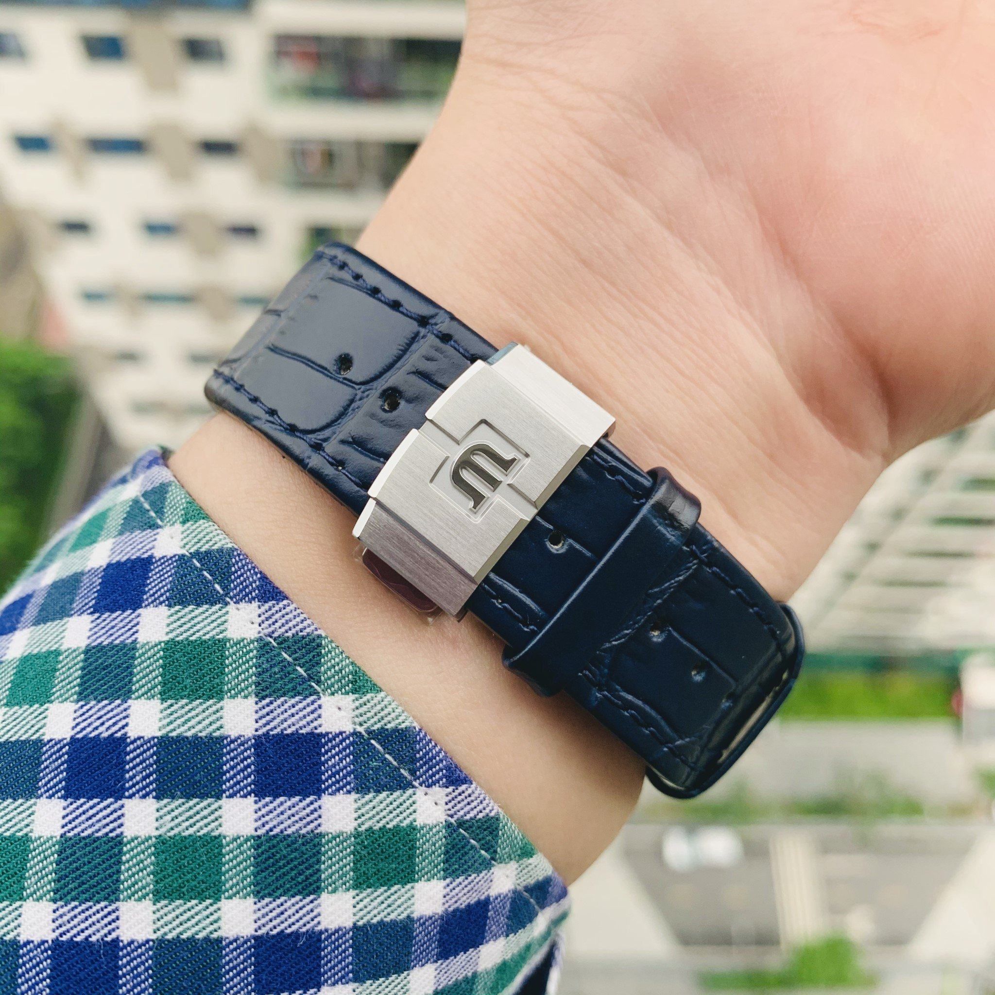 Đồng Hồ Maurice Lacroix Aikon Blue AI6008-SS001-430-1