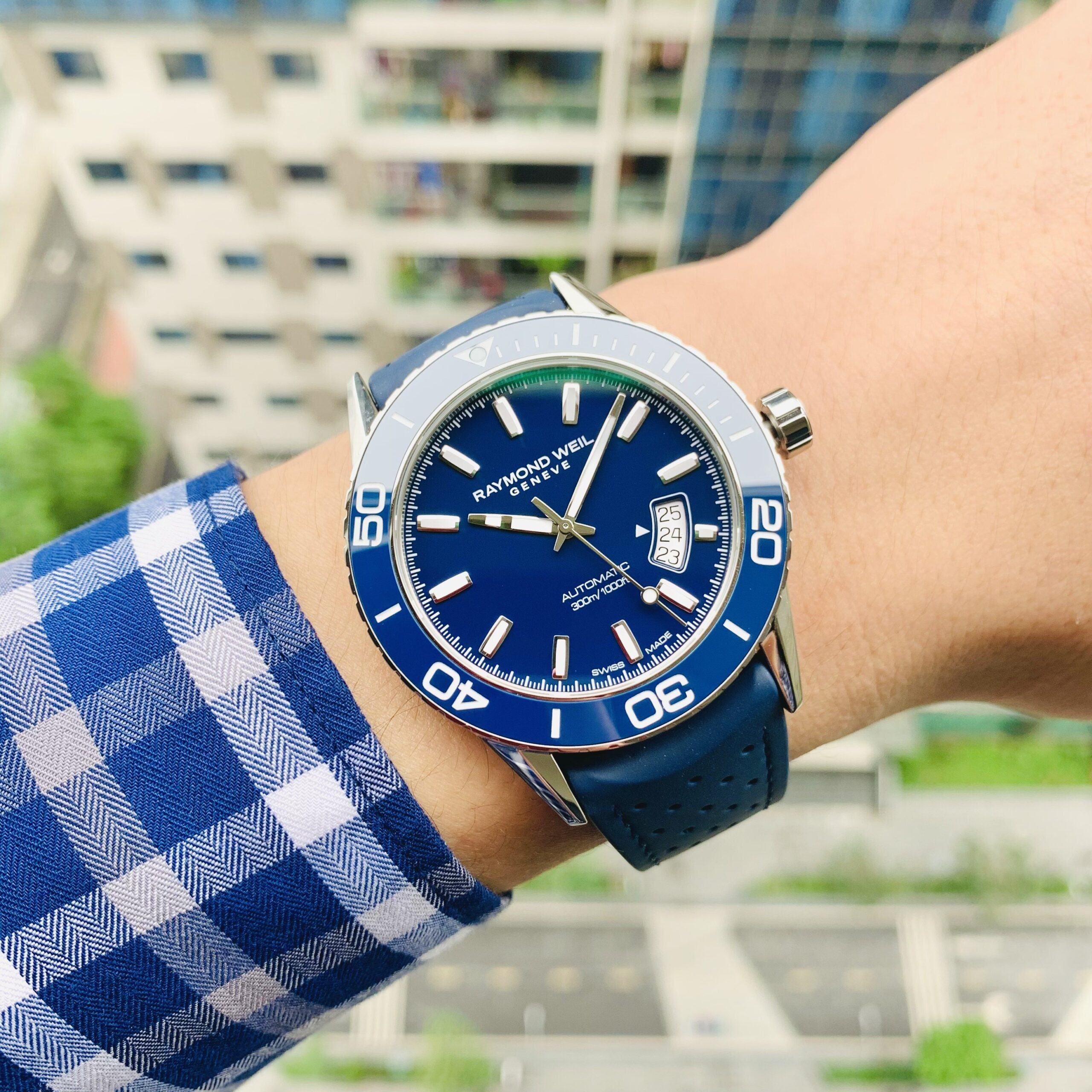 Đồng Hồ Nam Raymond Weil Freelancer Diver Blue - 2760-SR3-50001