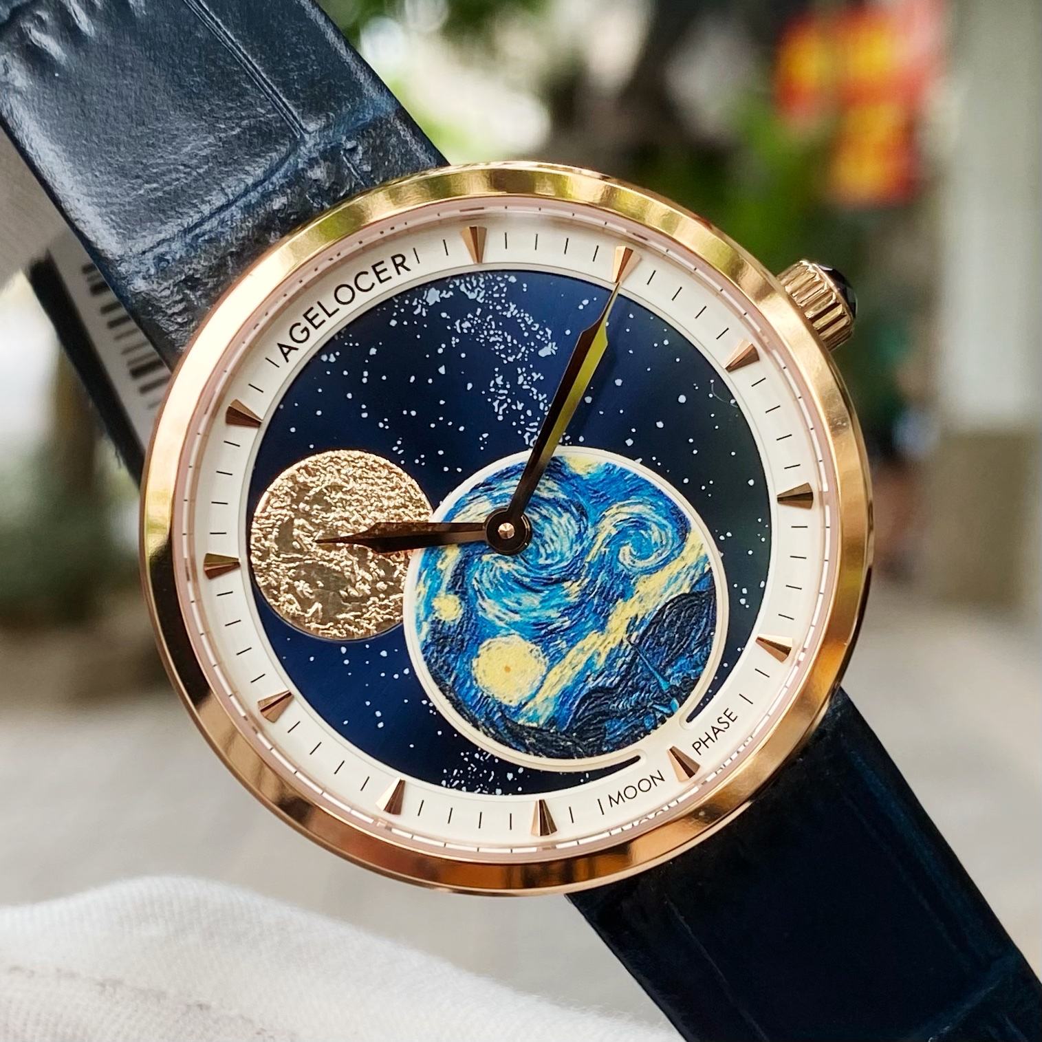 Đồng Hồ Agelocer Moon Phases 6501D6
