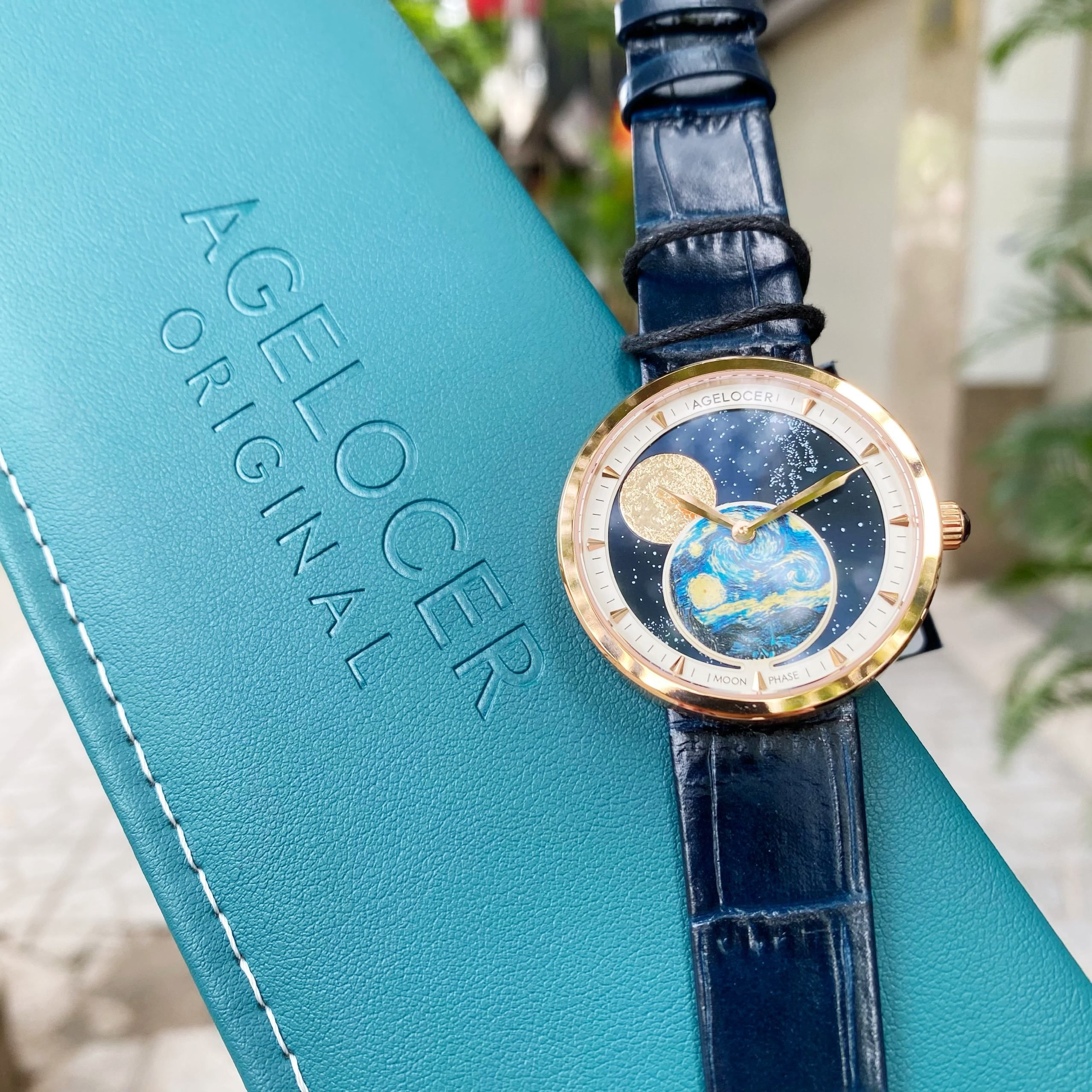 Đồng Hồ Agelocer Moon Phases 6501D6