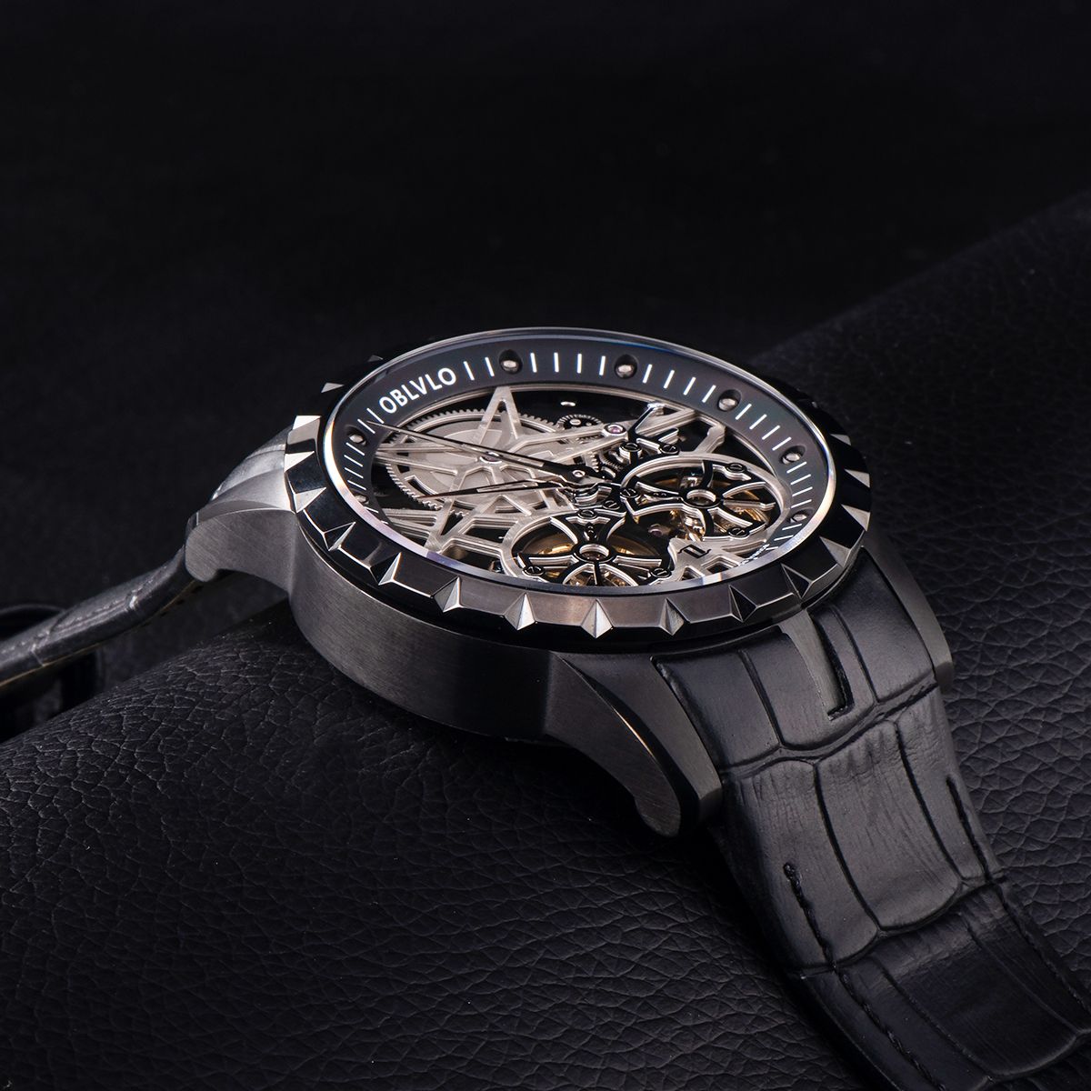 Đồng Hồ OBLVLO Double Tourbillon Skeleton RM-T-BBBB